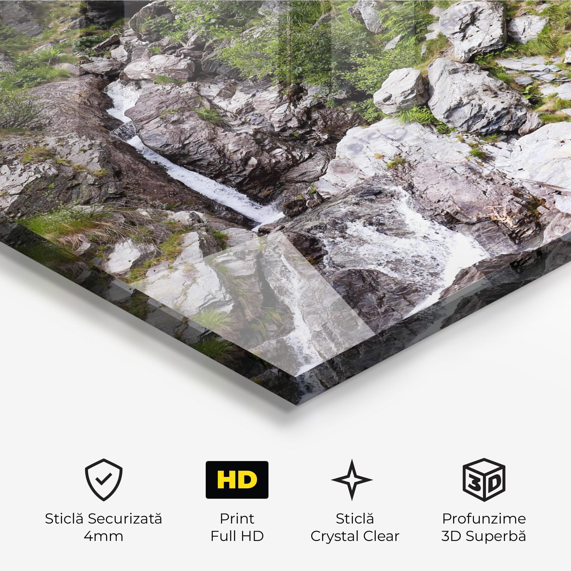 Tablou Sticla Small Waterfall mockup 3