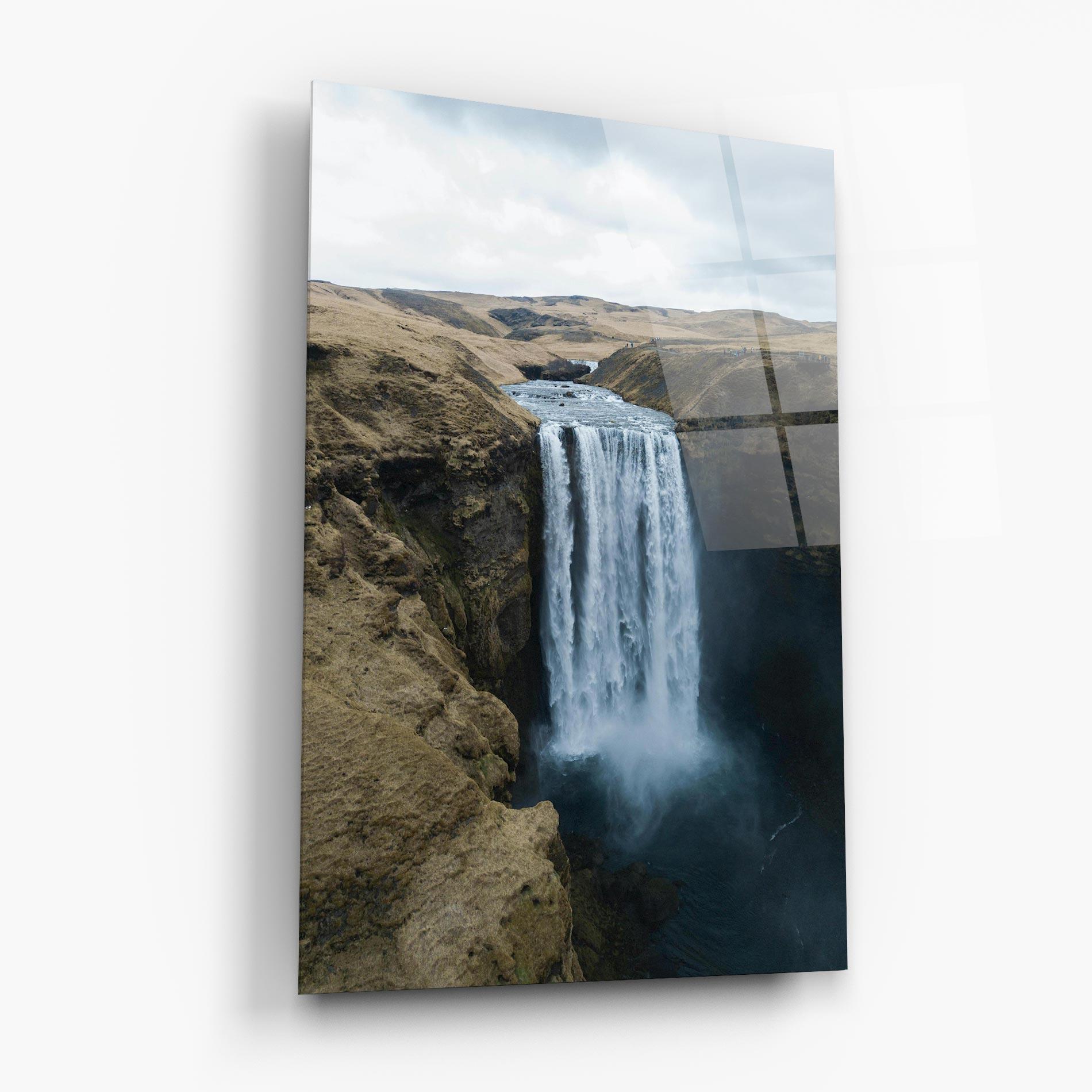 Tablou Sticla Desert Vibe Waterfall mockup 6