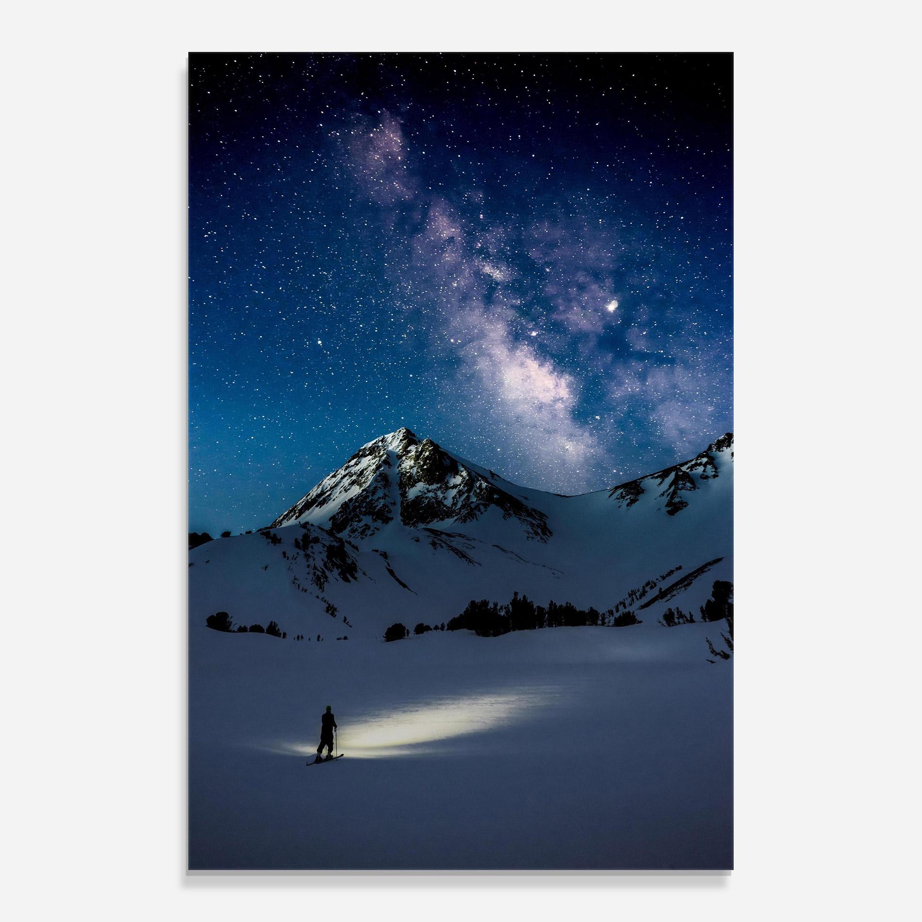 Tablou Sticla Pretty Sky Winter mockup 0