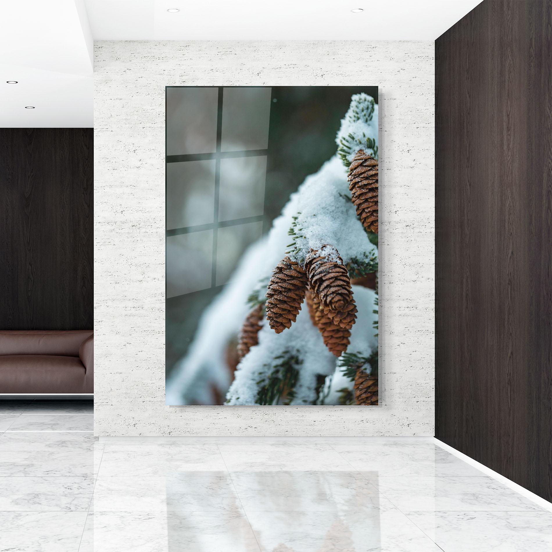 Tablou Sticla Pretty Snow Cones mockup 9