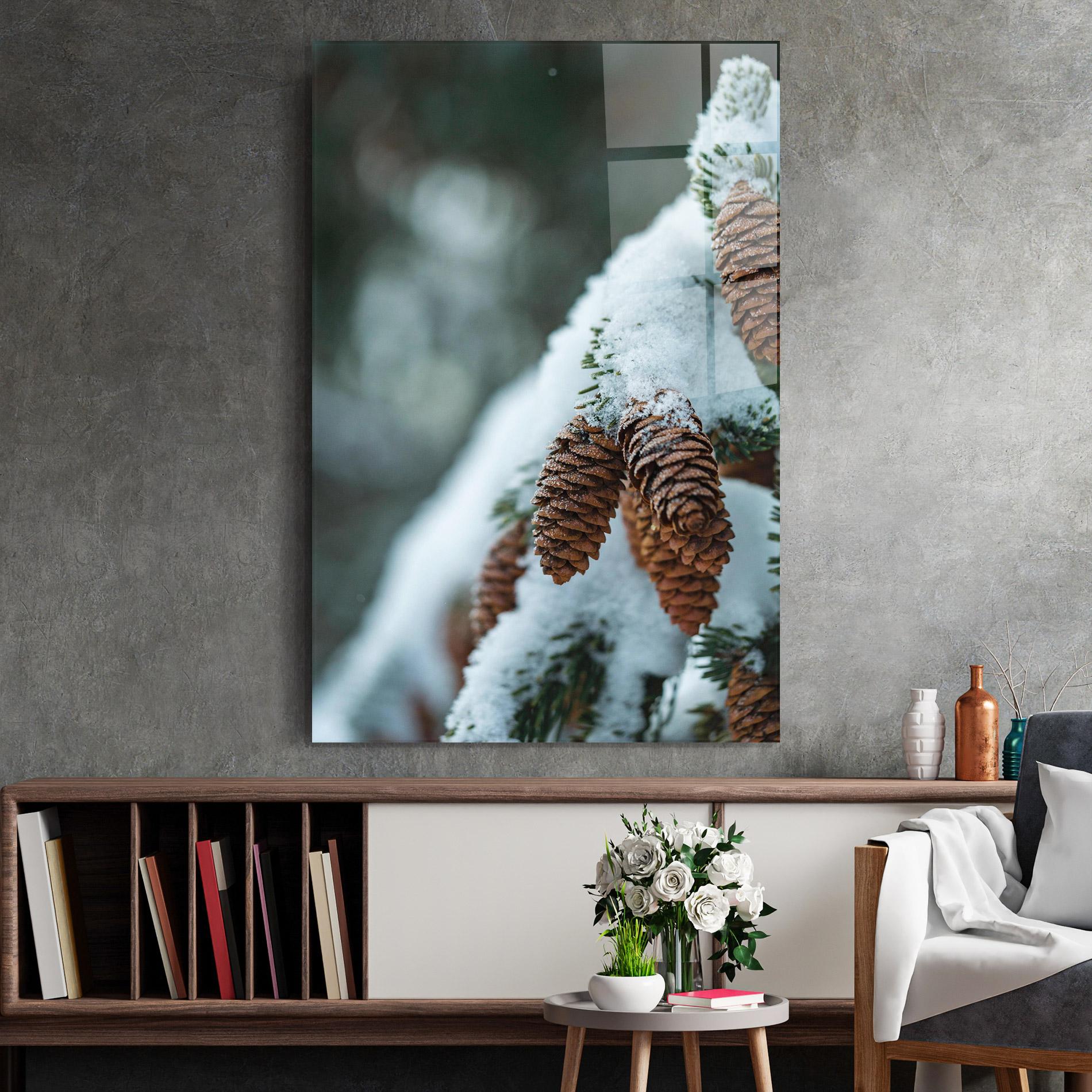 Tablou Sticla Pretty Snow Cones mockup 2