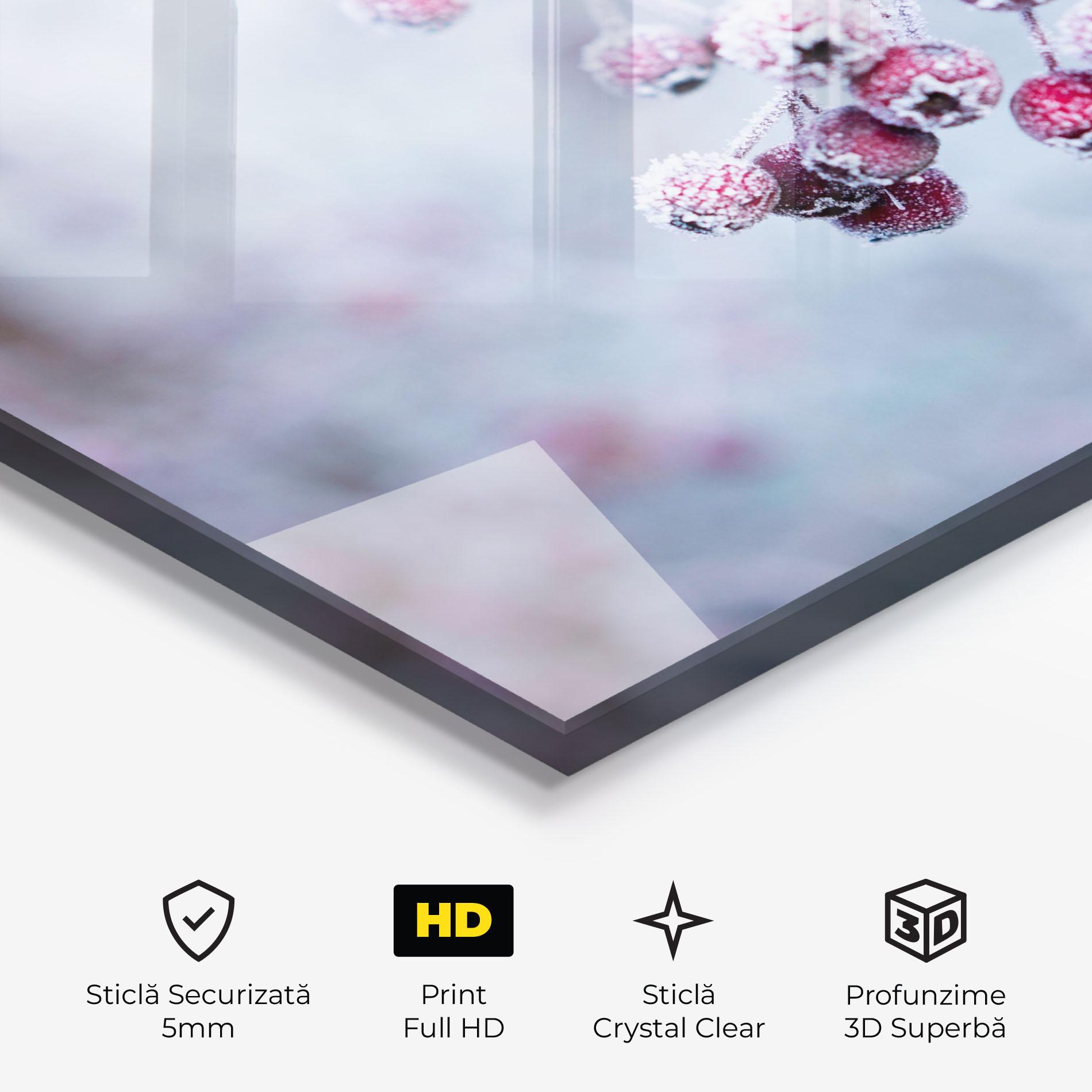 Tablou Sticla Red Winter Fruits mockup 3