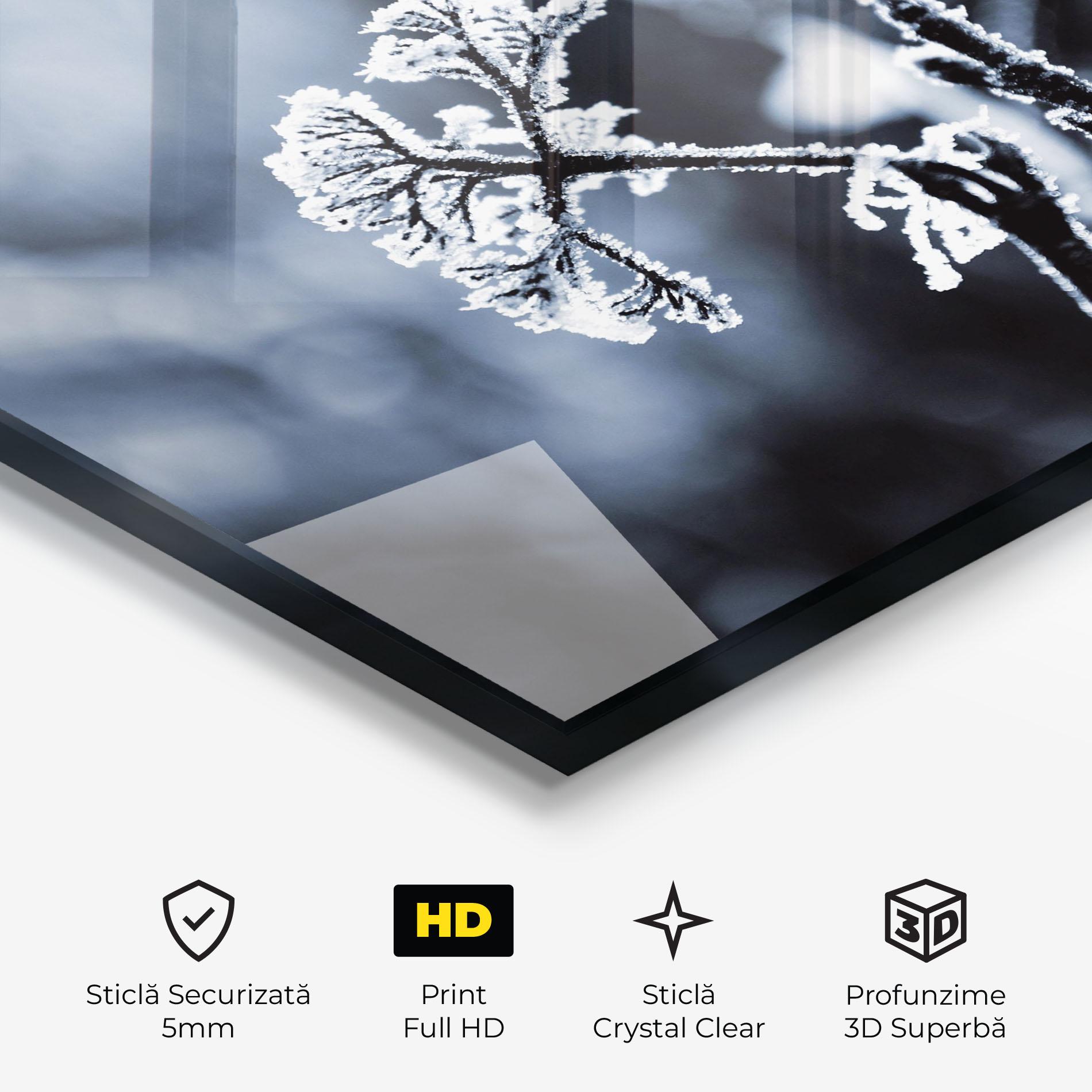 Tablou Sticla Winter Plant mockup 3