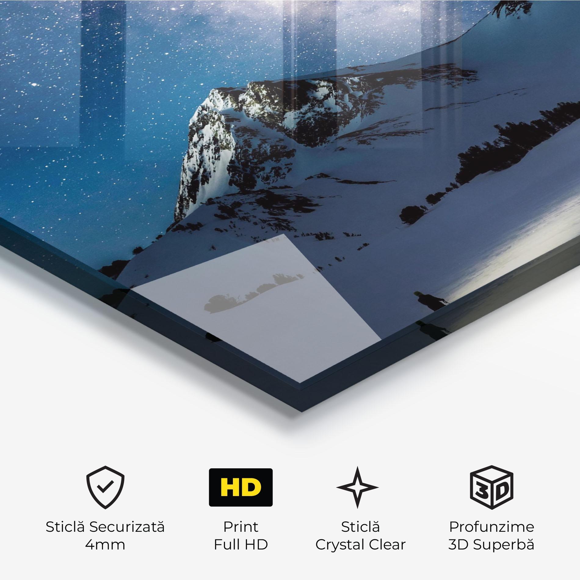 Tablou Sticla Pretty Sky Winter mockup 3