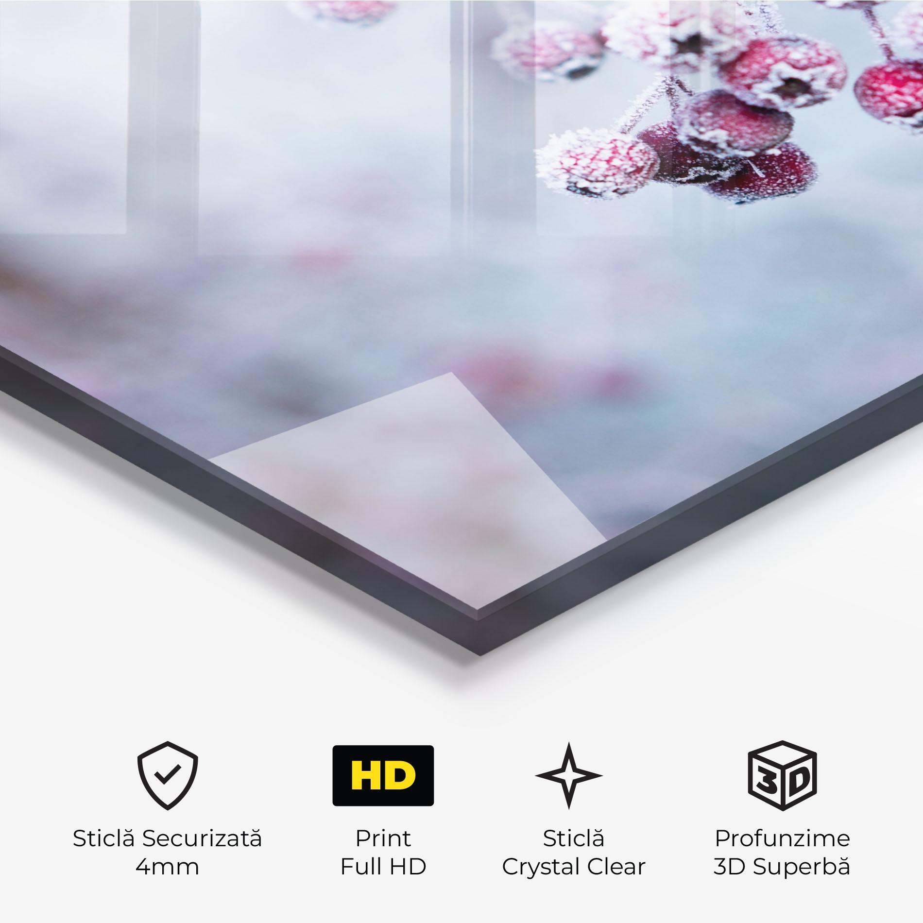 Tablou Sticla Red Winter Fruits mockup 3