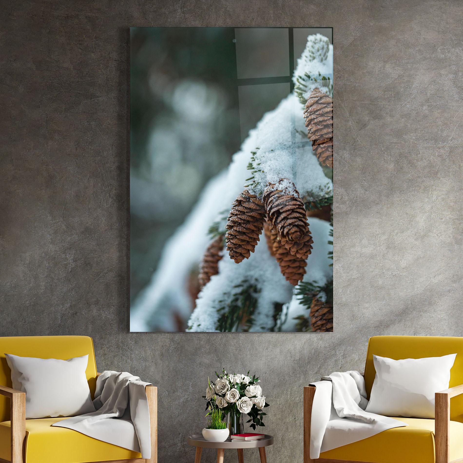 Tablou Sticla Pretty Snow Cones mockup 4