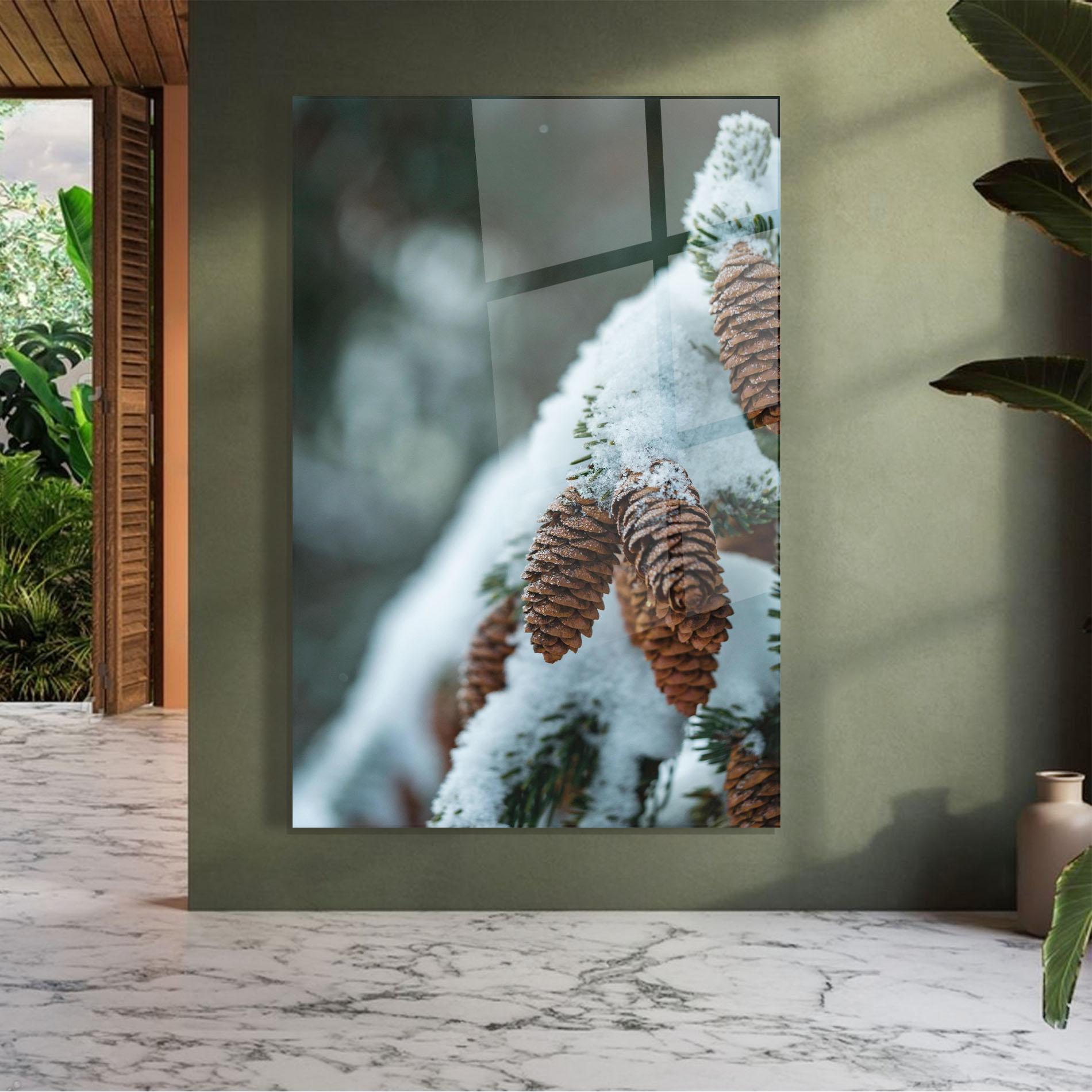 Tablou Sticla Pretty Snow Cones mockup 7