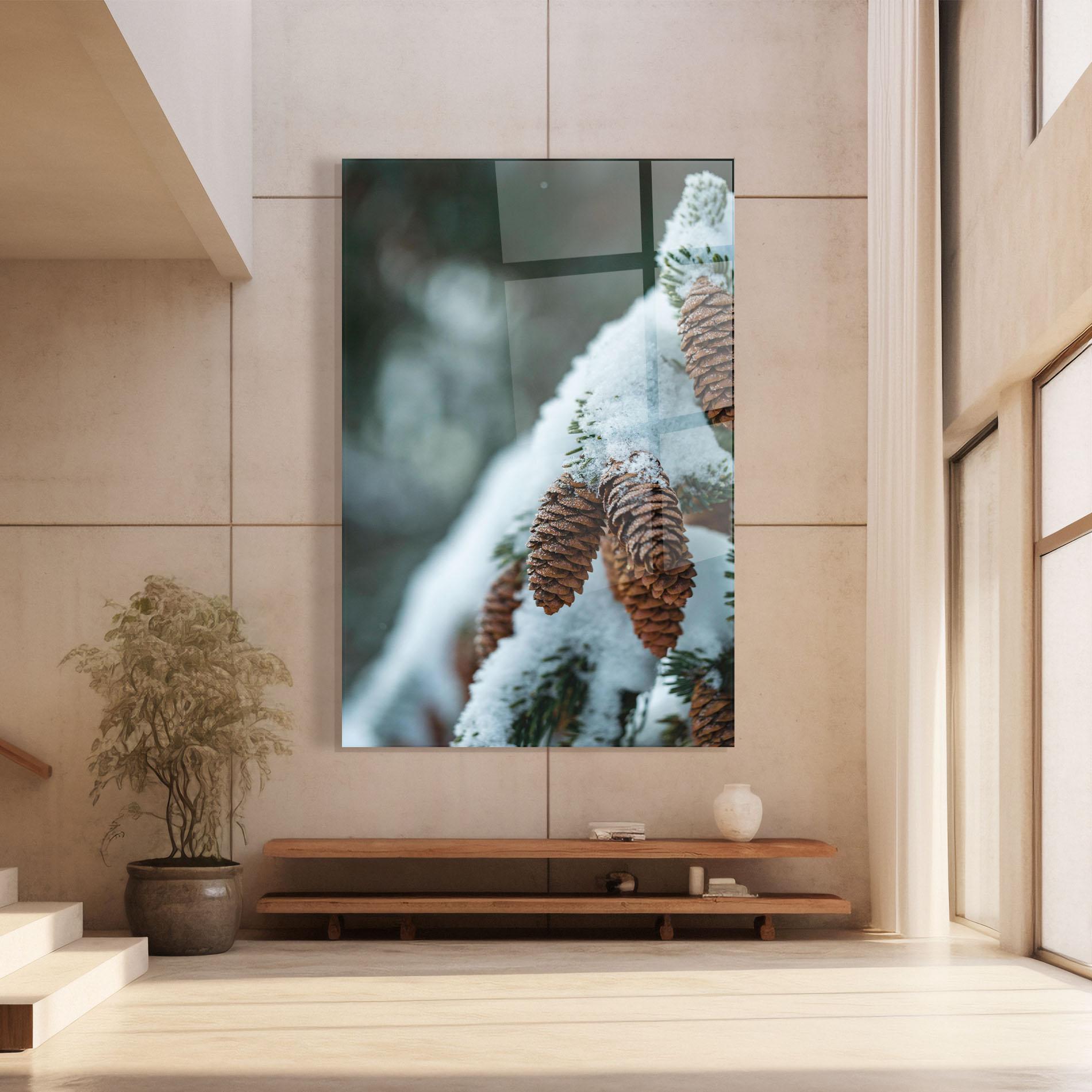 Tablou Sticla Pretty Snow Cones mockup 8