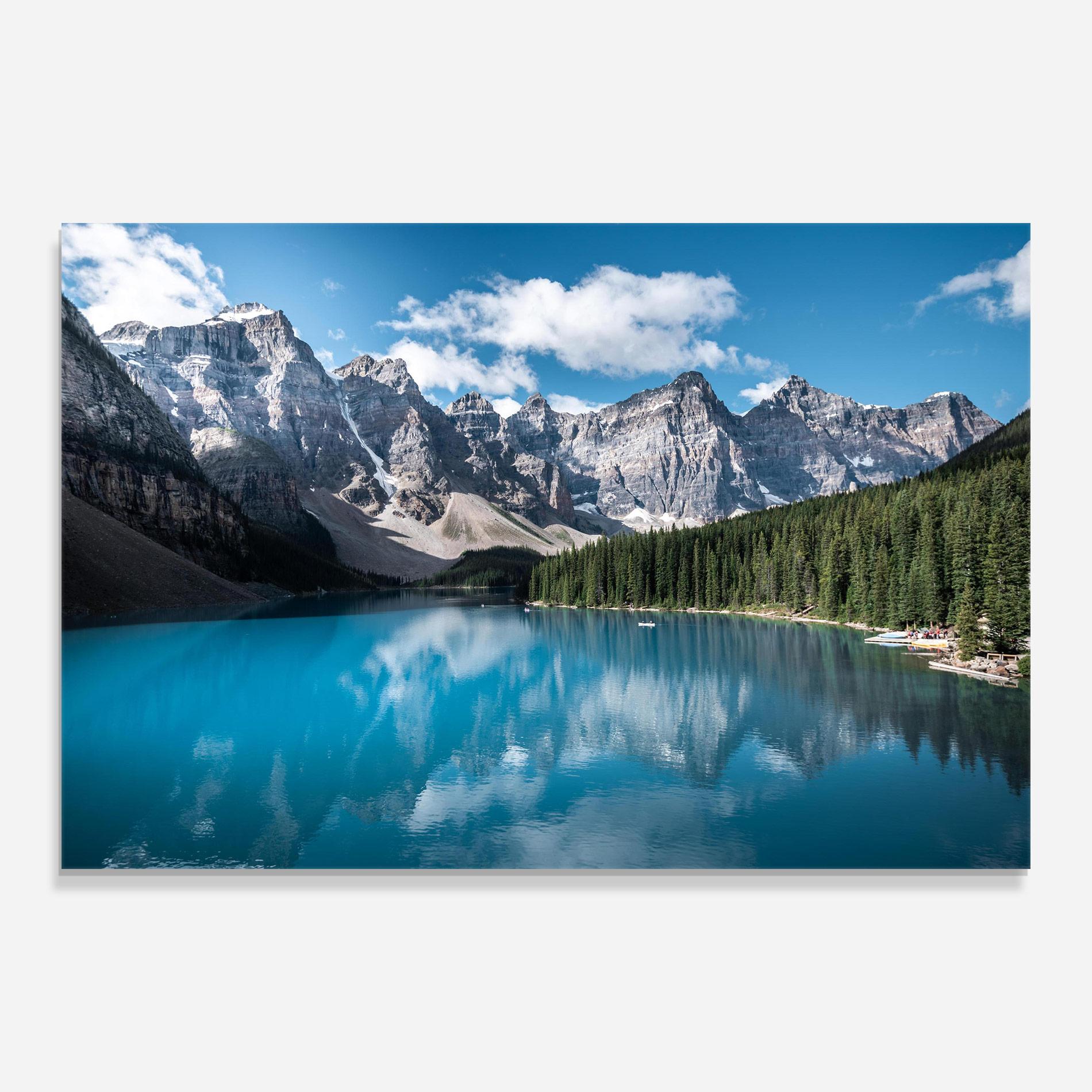 Tablou Sticla Beautiful Lake Canada mockup 0