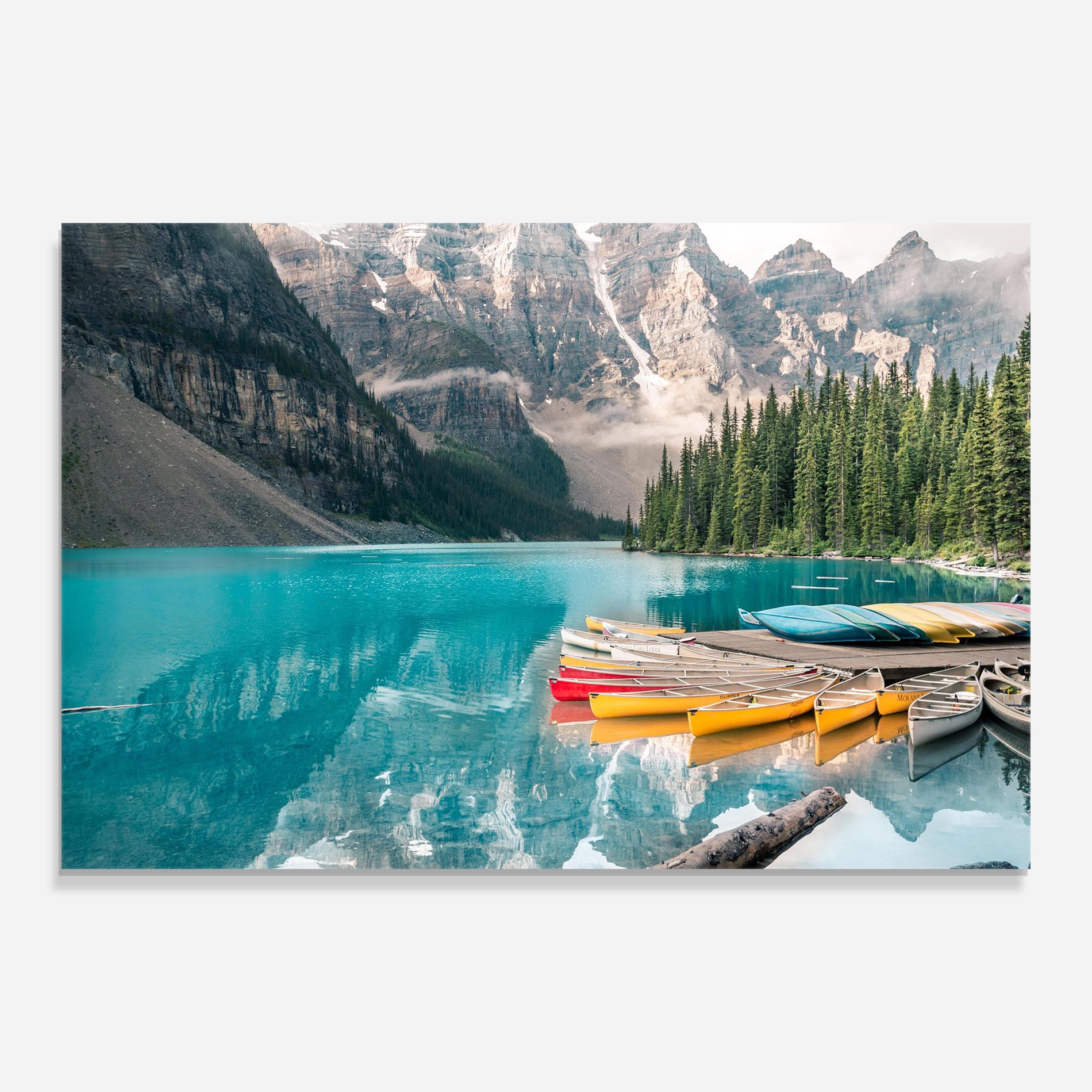 Beautiful Moraine Lake mockup 0