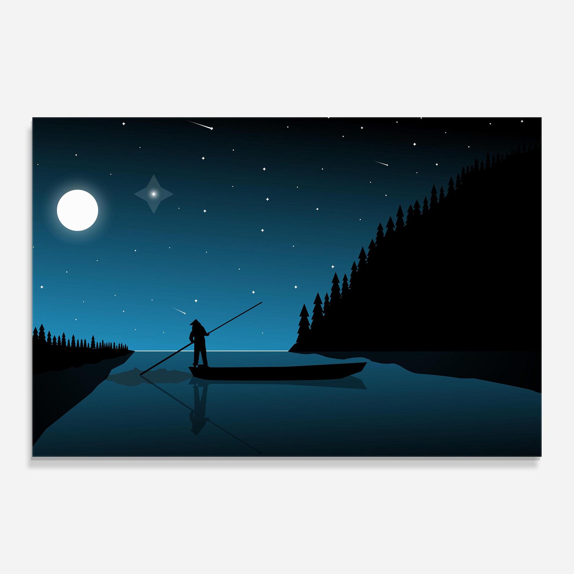 Tablou Sticla Fishman Stars mockup 0