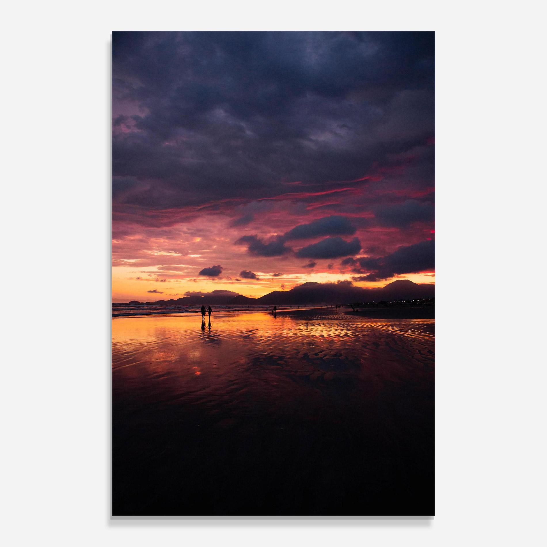 Tablou Sticla Beach At Sunset mockup 0