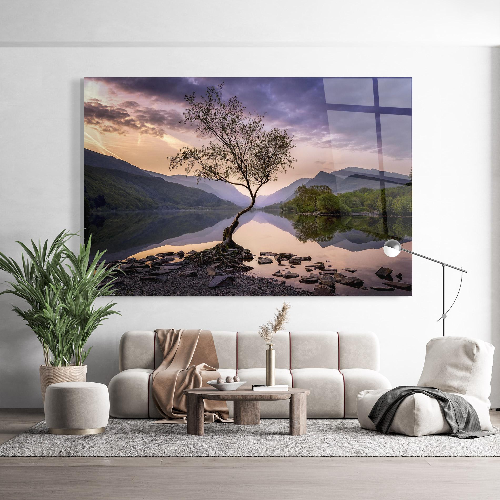 Tablou Sticla Lone Tree mockup 9