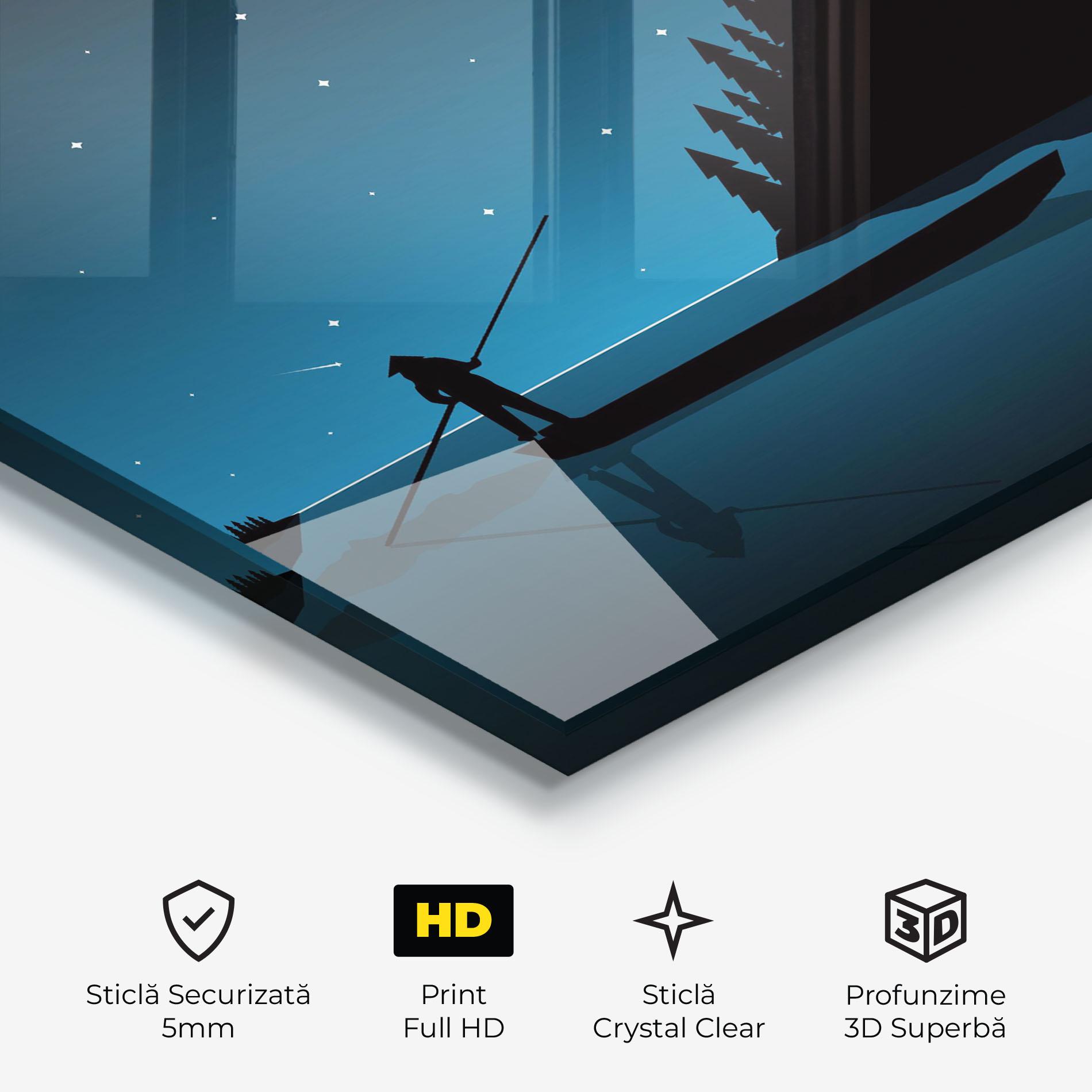 Tablou Sticla Fishman Stars mockup 3