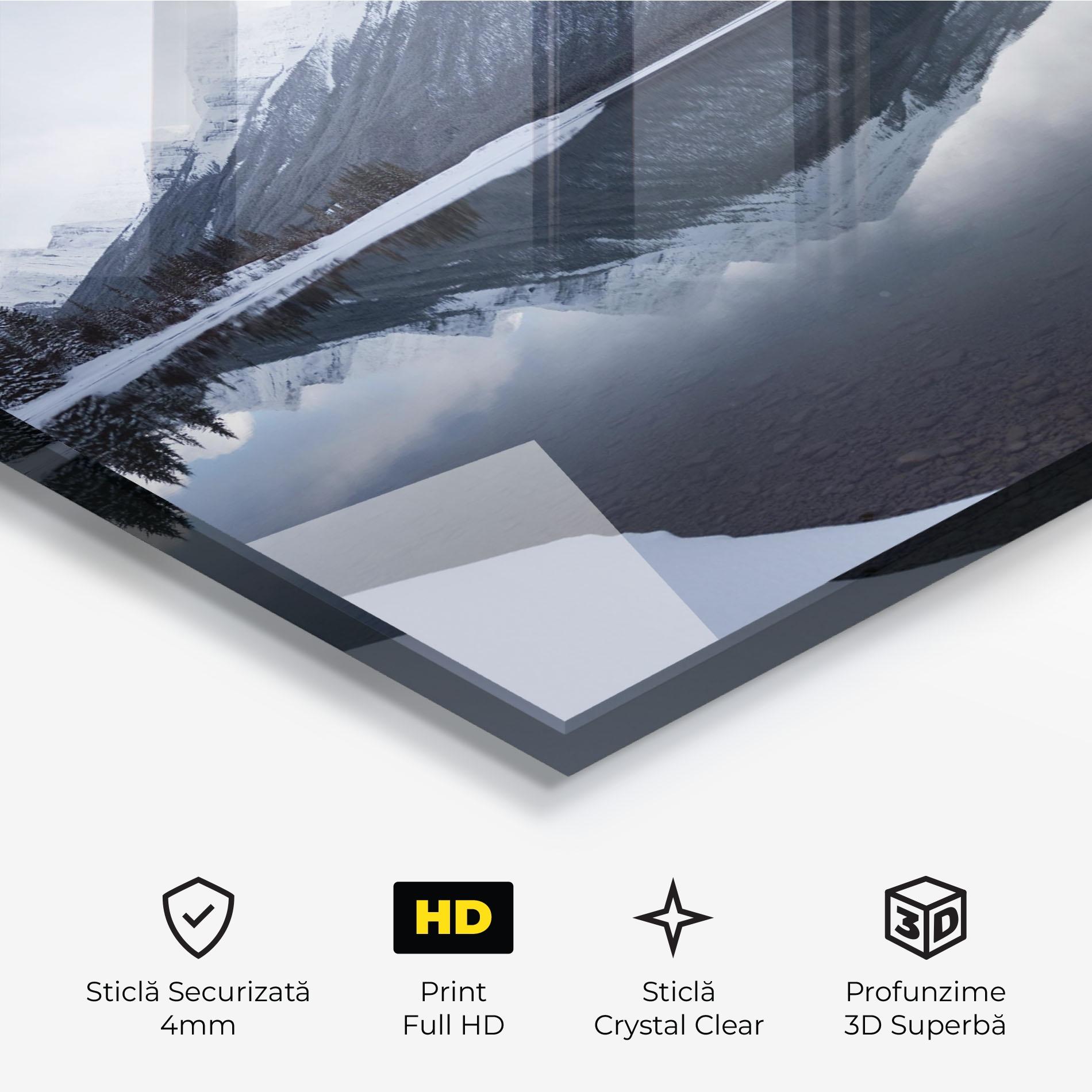 Tablou Sticla Grey Lake mockup 3