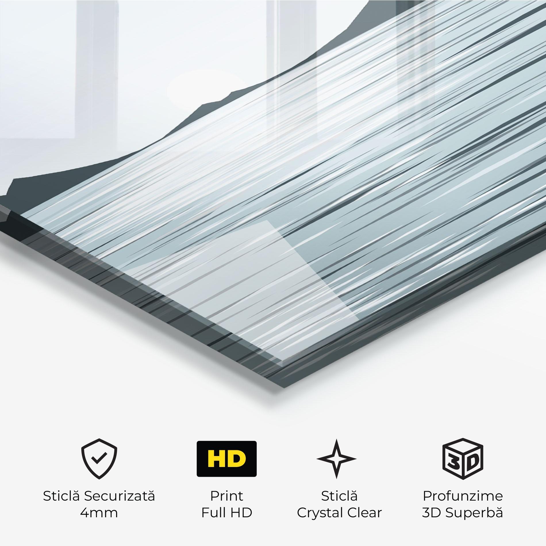 Tablou Sticla Sparkling Lake mockup 3