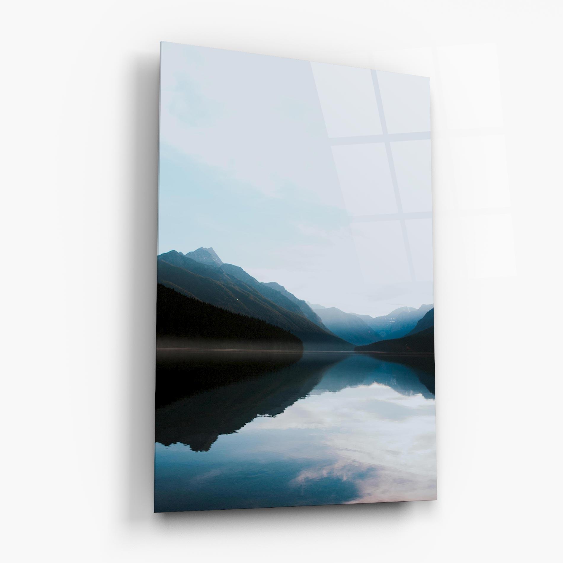 Tablou Sticla Foggy Blue Light mockup 6