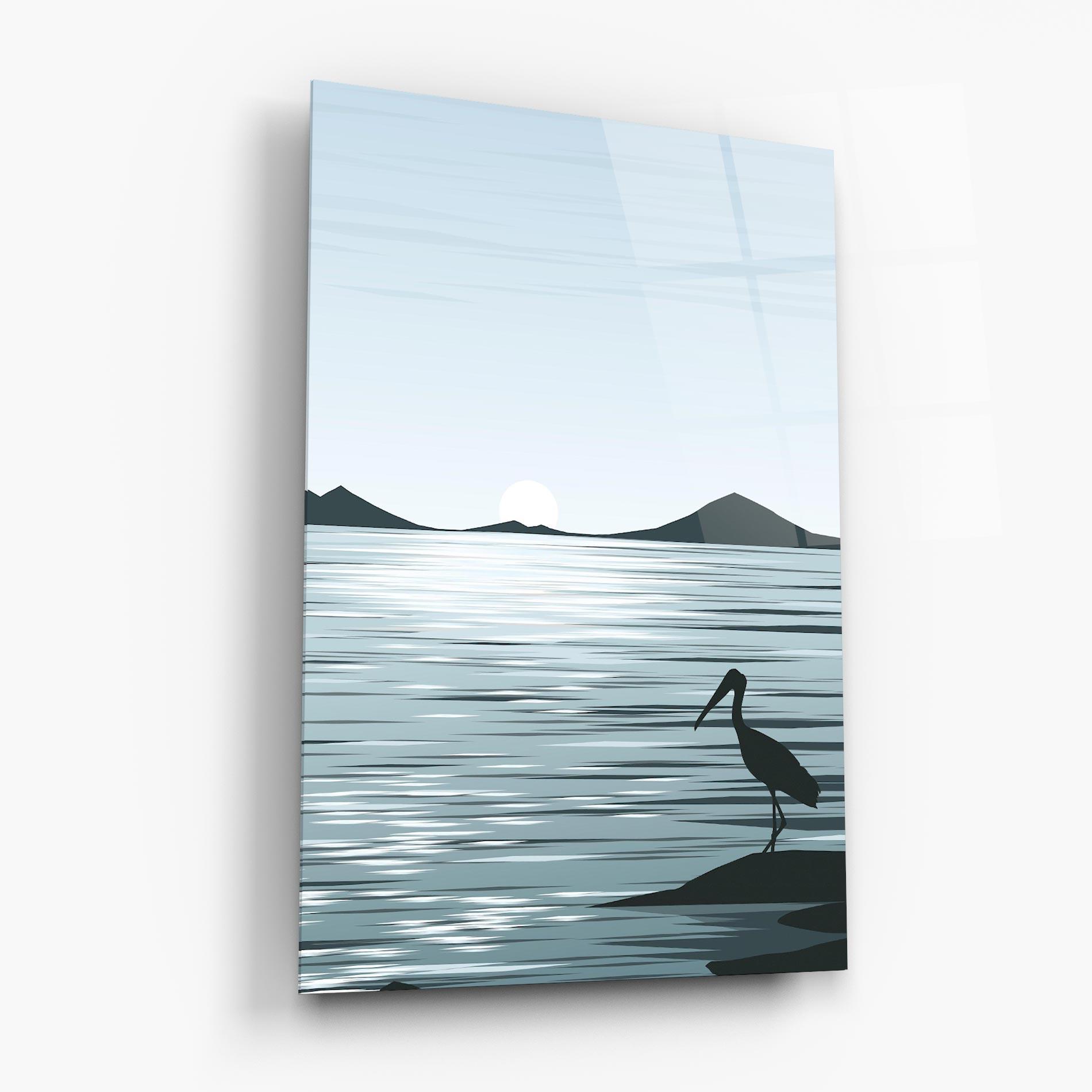 Tablou Sticla Sparkling Lake mockup 6