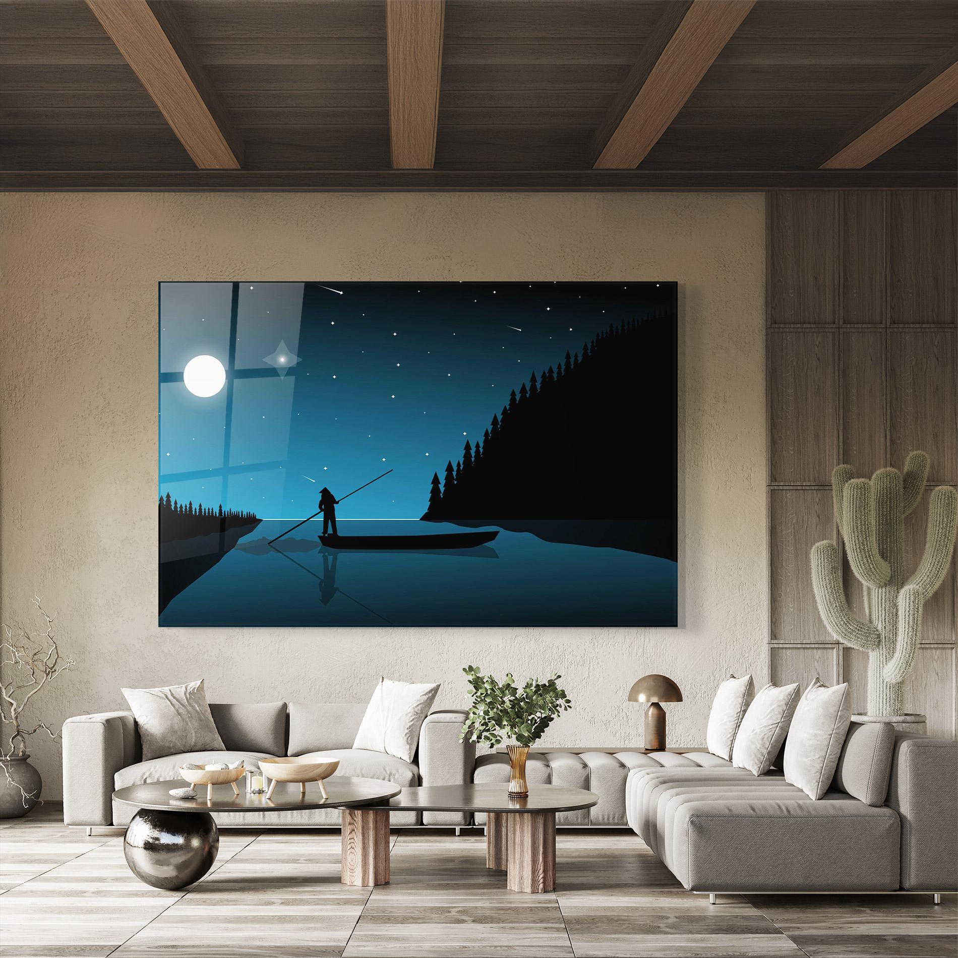 Tablou Sticla Fishman Stars mockup 8