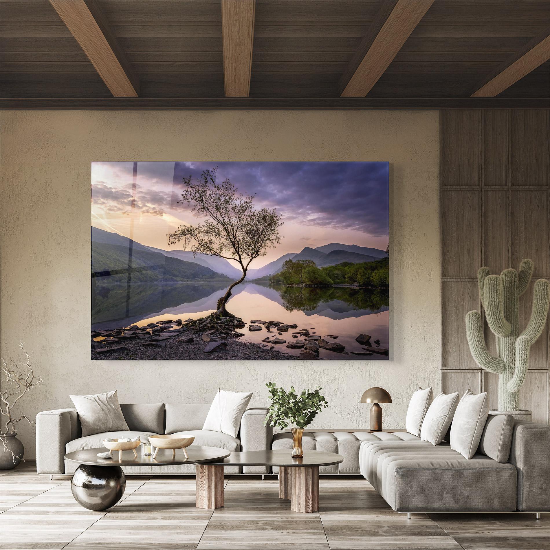 Tablou Sticla Lone Tree mockup 8