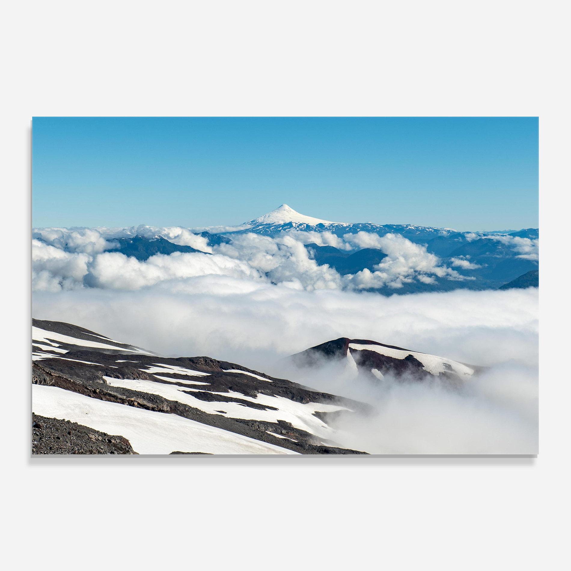 Tablou Sticla Cloudy High View mockup 0