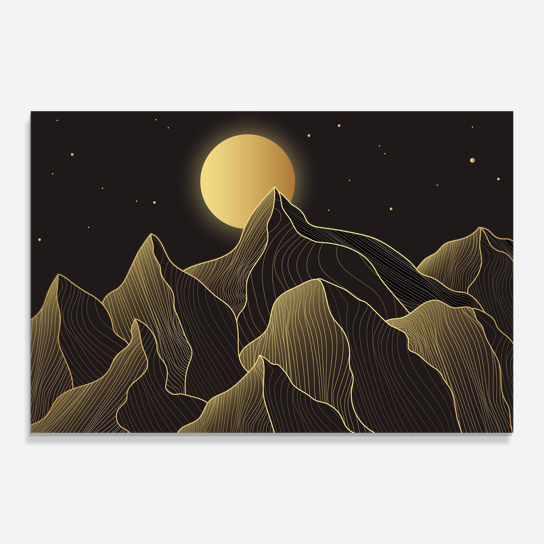 Gold Shiny Moon mockup 0