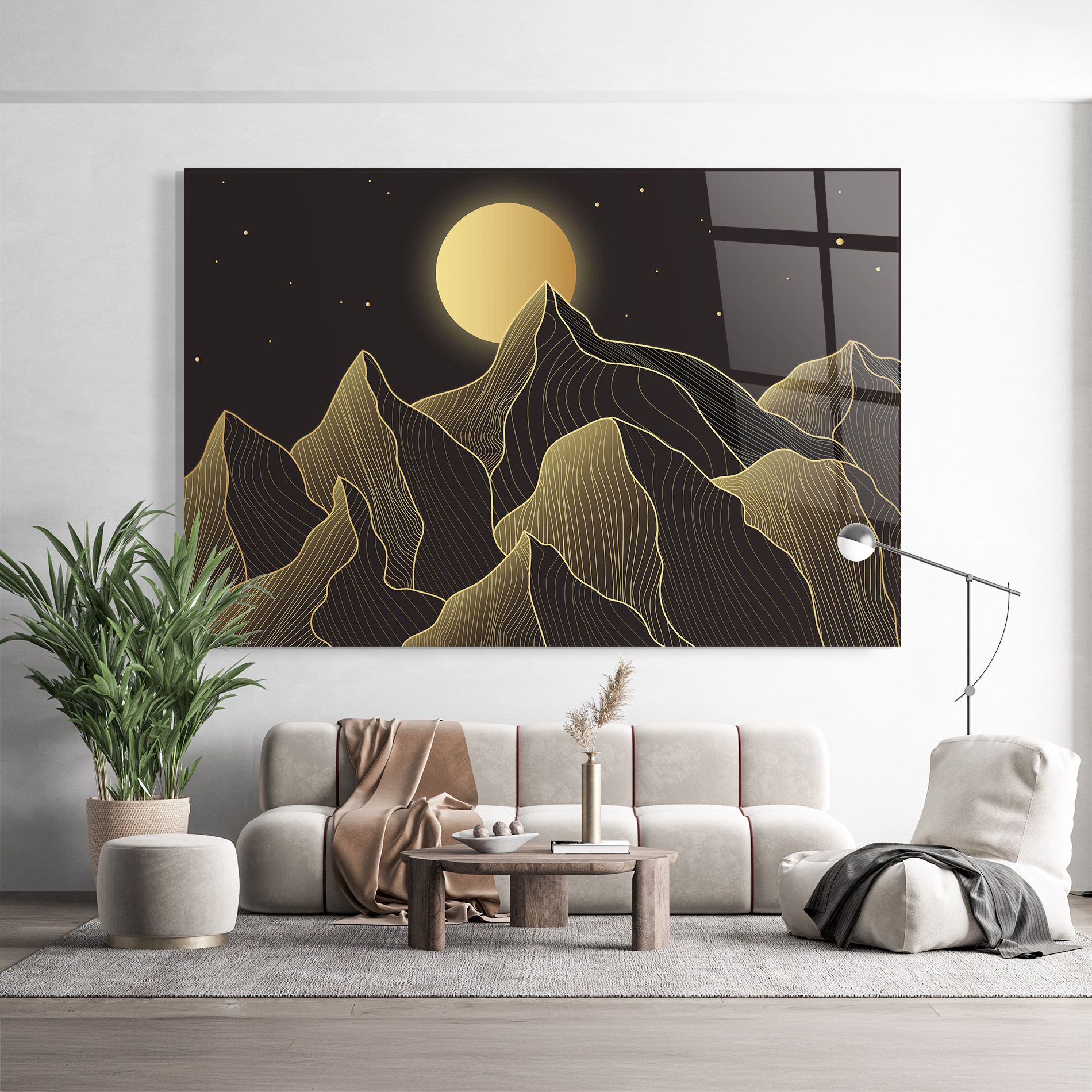 Gold Shiny Moon mockup 9