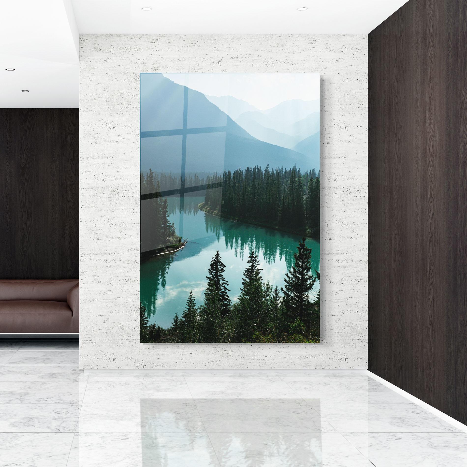 Tablou Sticla Crystal Lake mockup 9