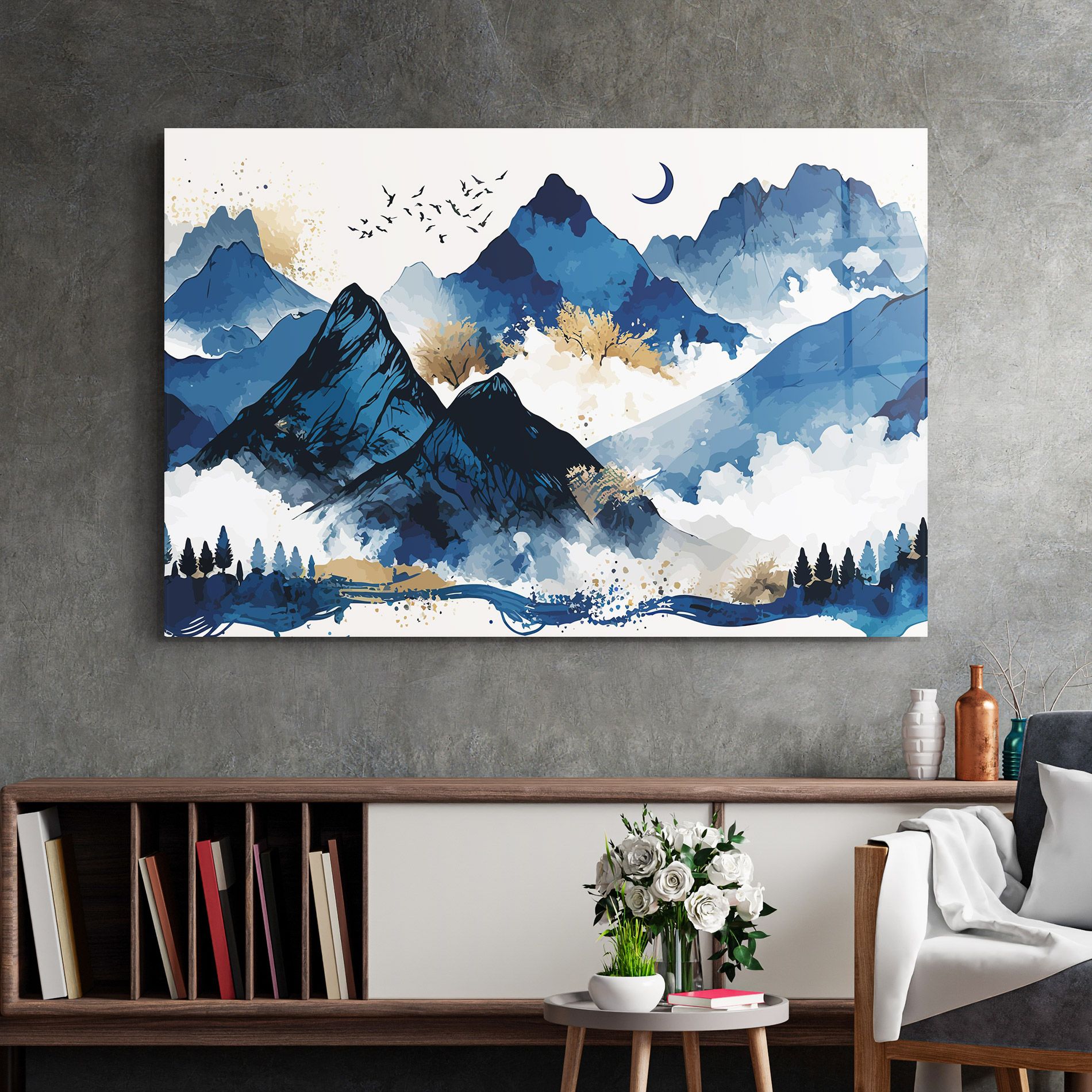 Blue Mountain Moon mockup 2