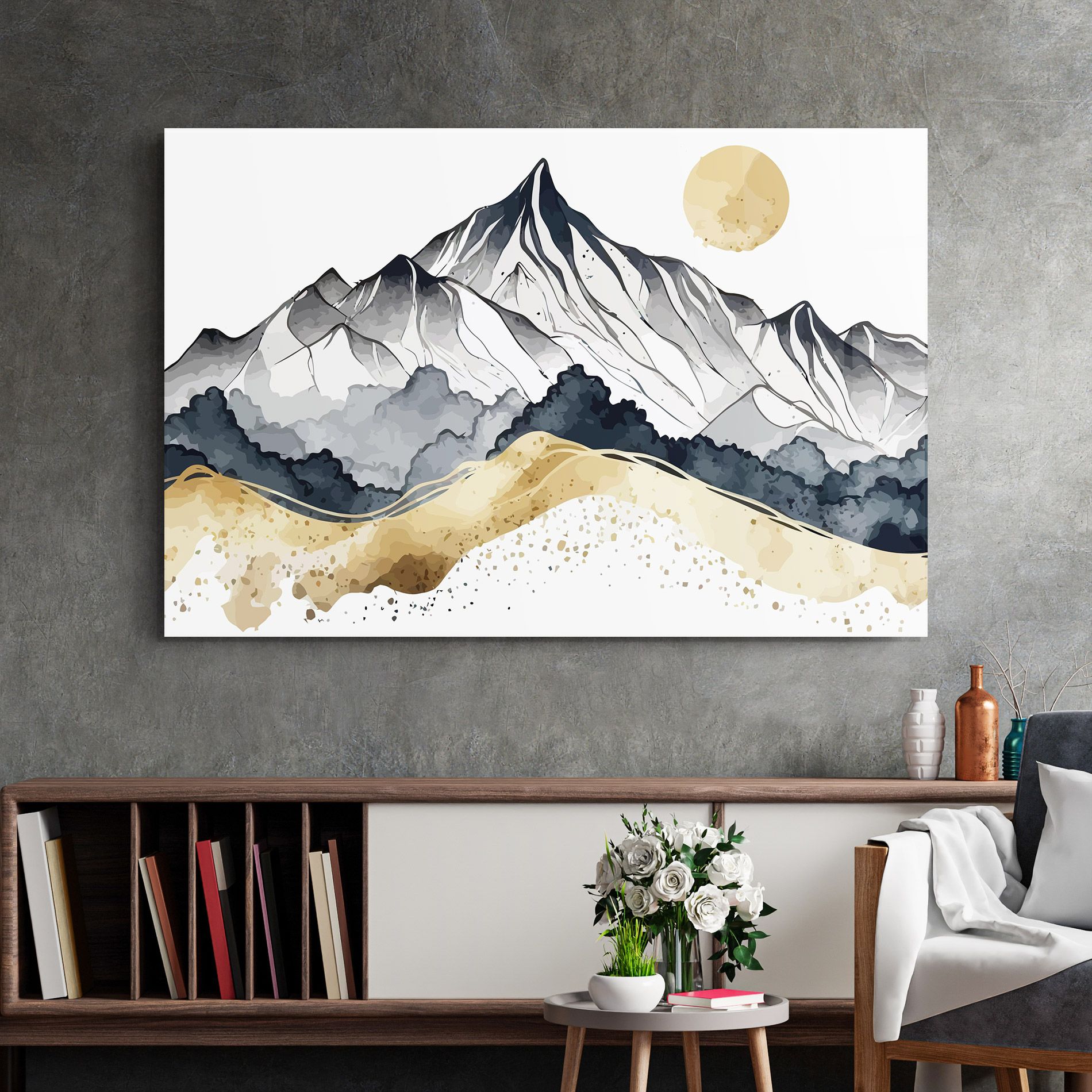 Grey Gold Mountain mockup 2