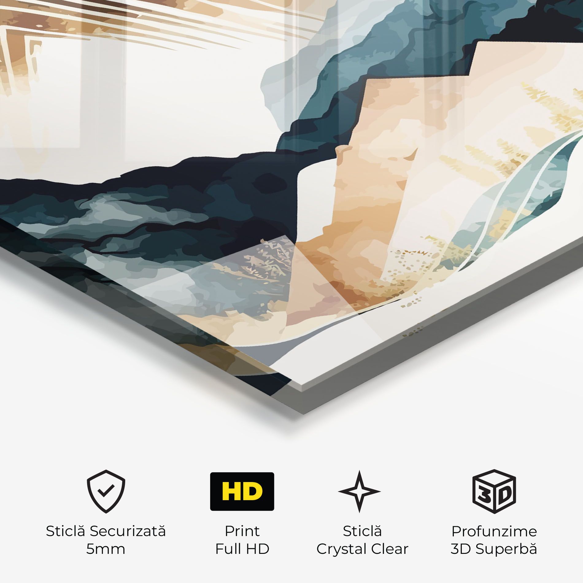 Gold Green Mountain mockup 3