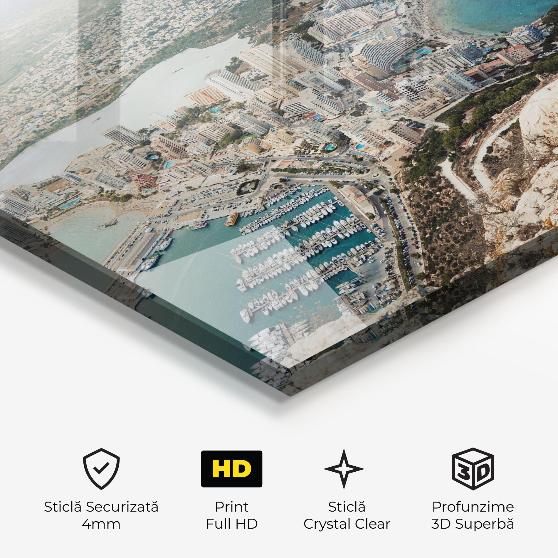 Tablou Sticla Coast City mockup 3