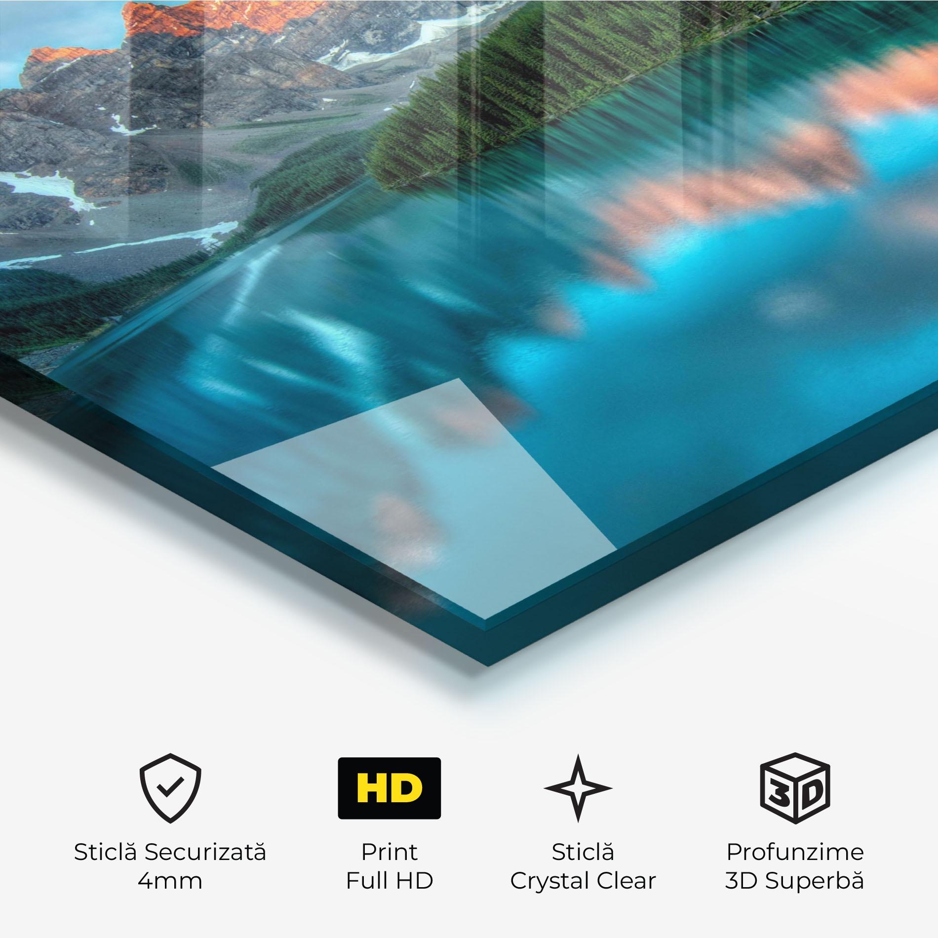 Tablou Sticla Lake Reflection mockup 3