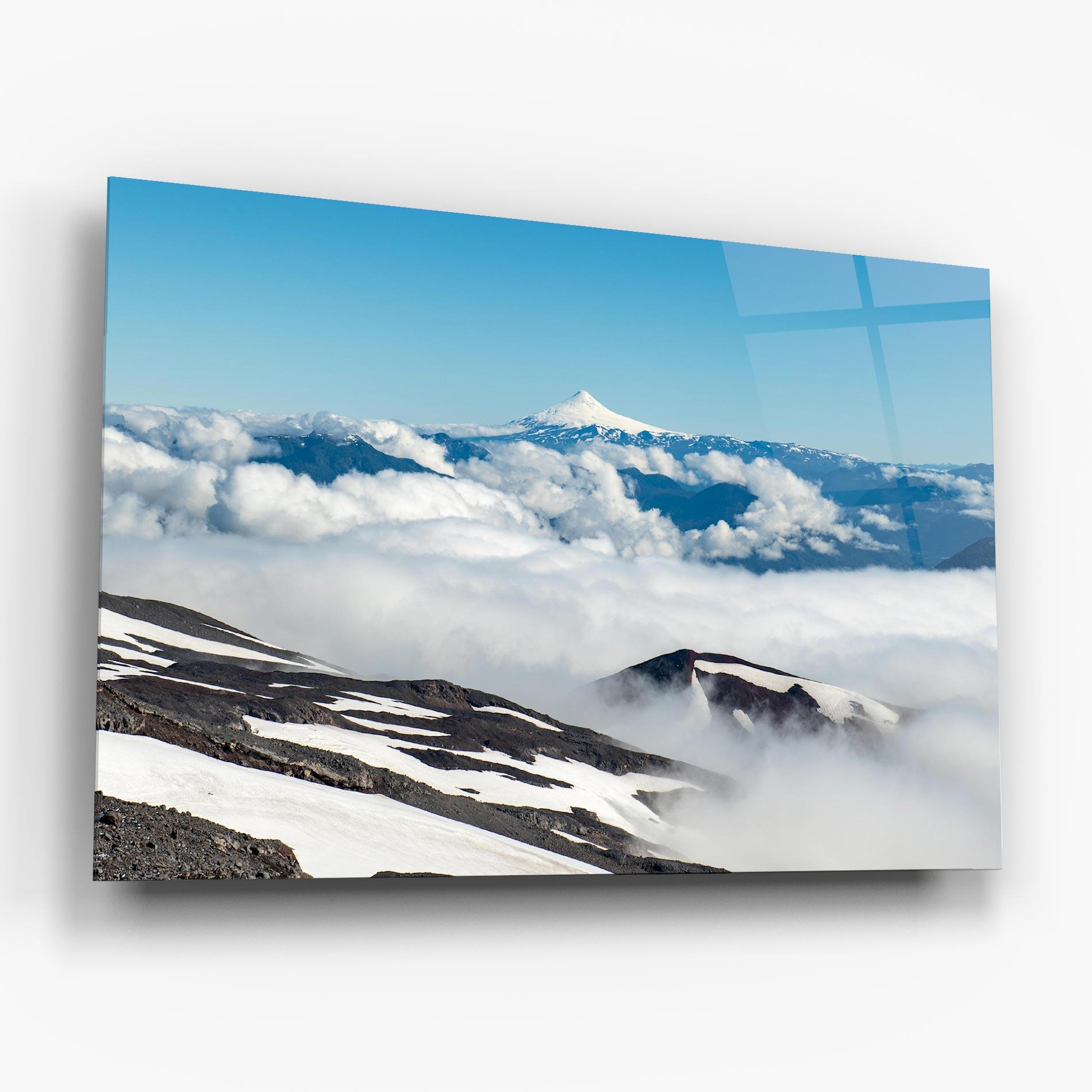 Tablou Sticla Cloudy High View mockup 6
