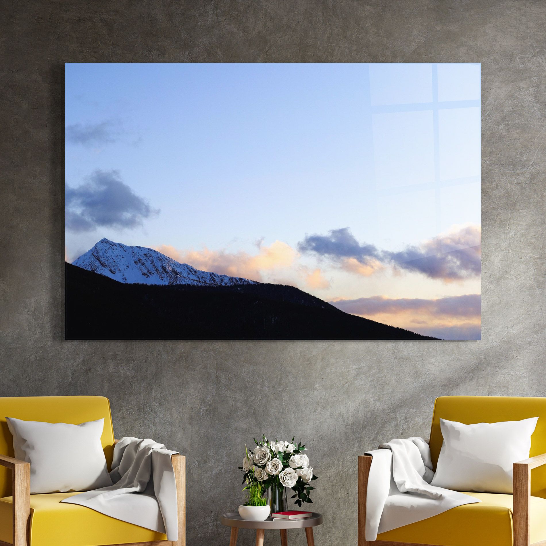 Cloud Sky Mountain mockup 4
