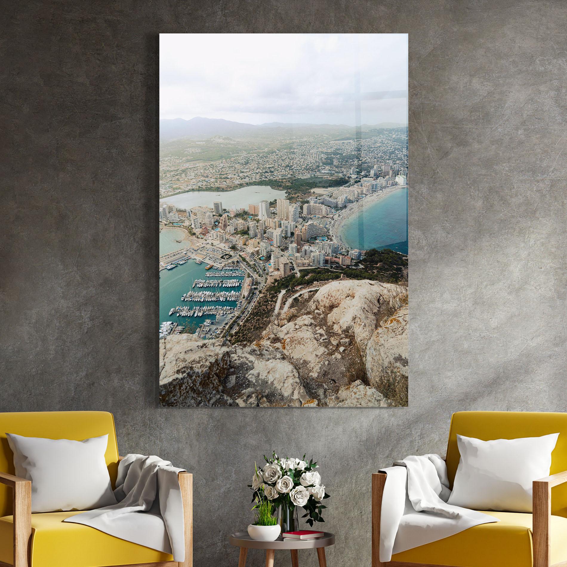 Tablou Sticla Coast City mockup 4