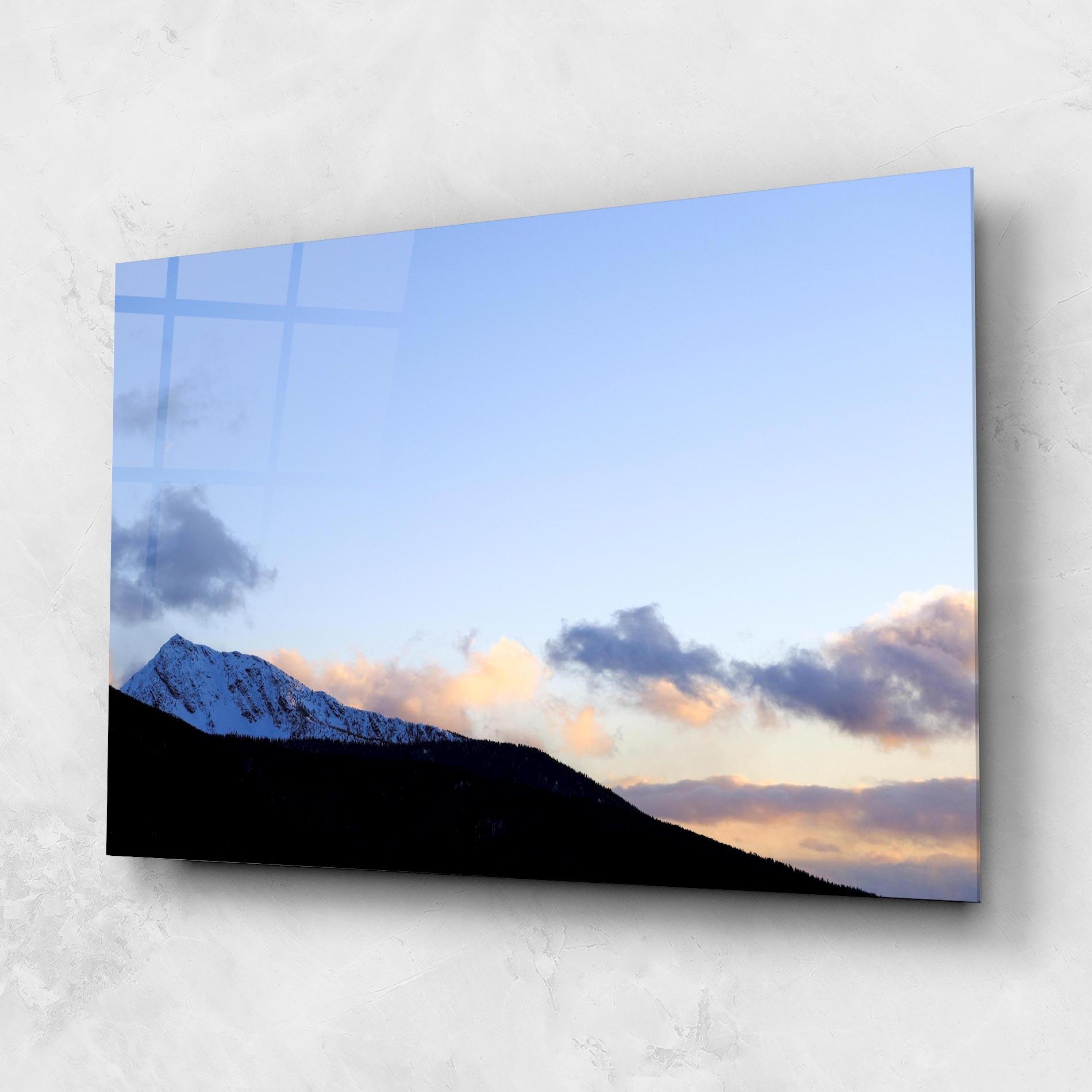 Tablou Sticla Cloud Sky Mountain mockup 1