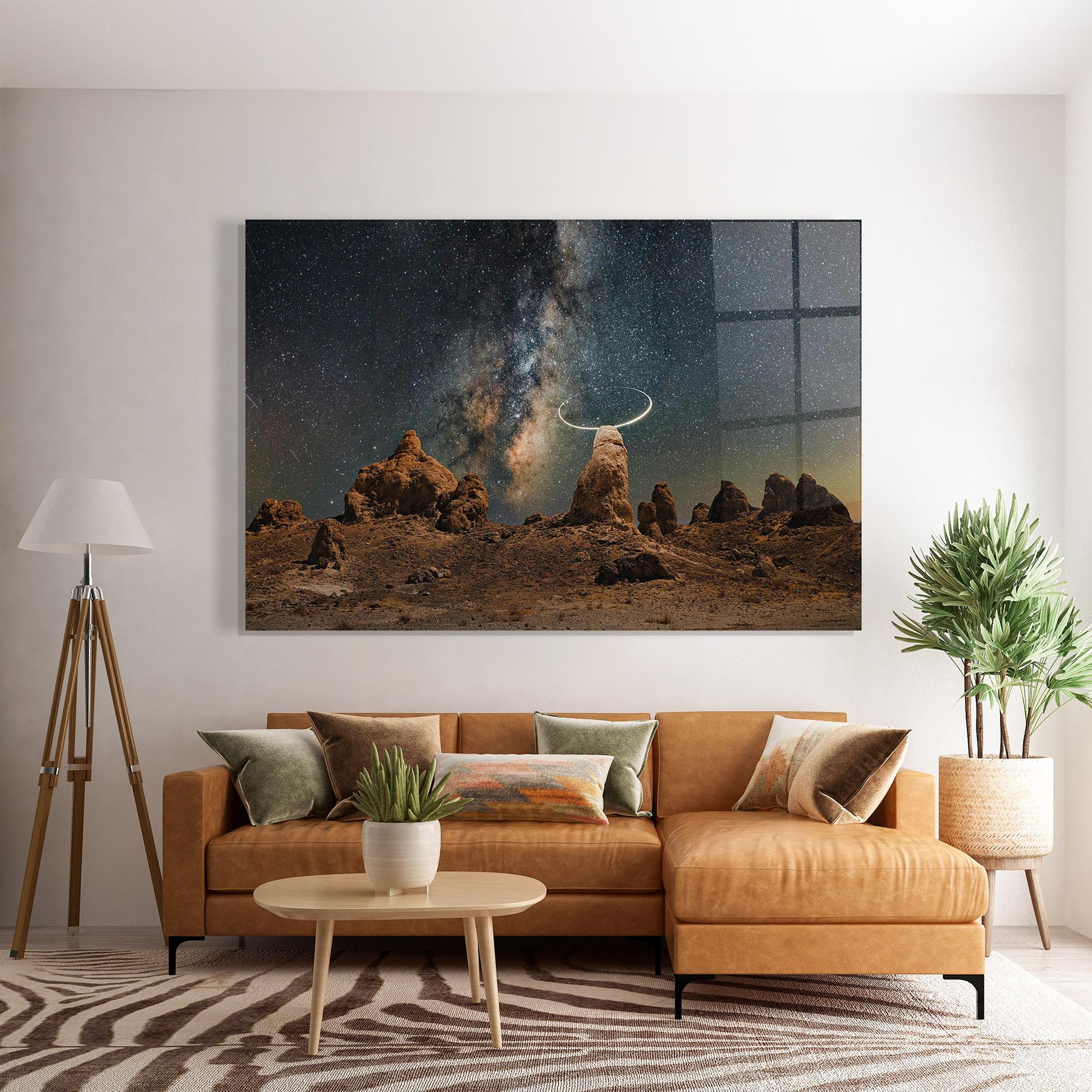 Tablou Sticla Galactic Stones mockup 7