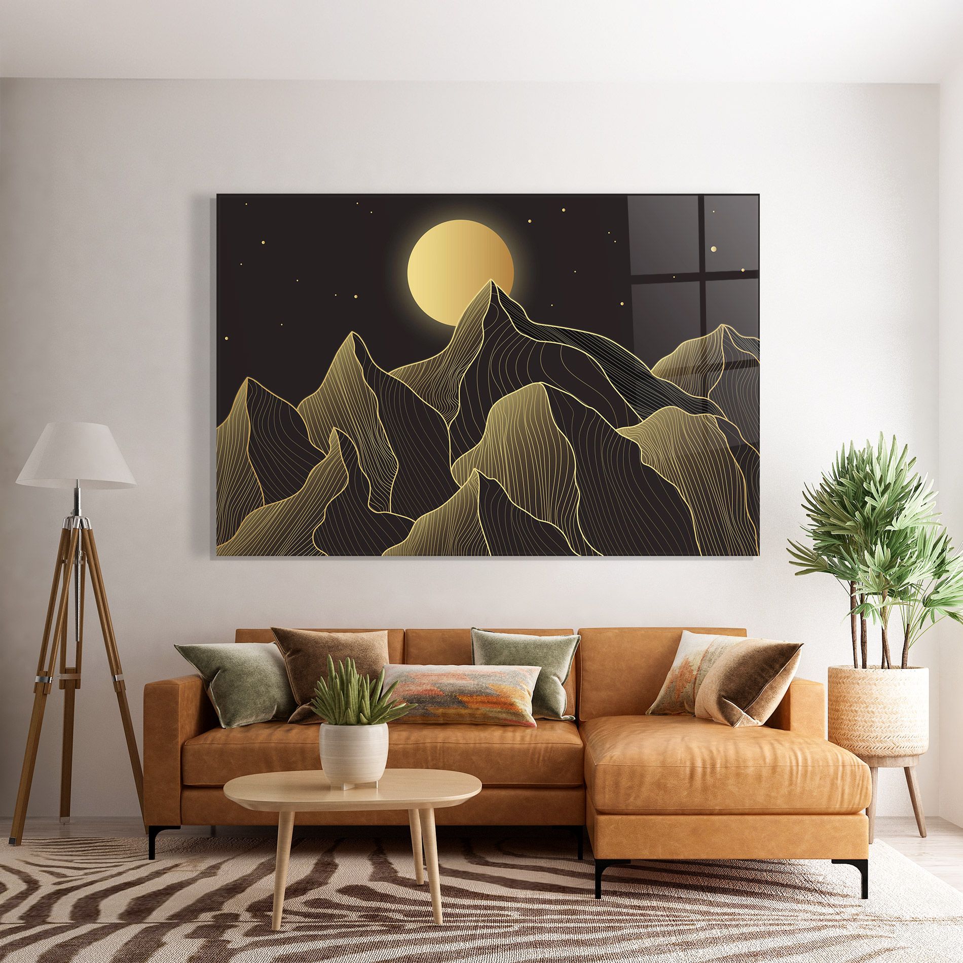 Gold Shiny Moon mockup 7