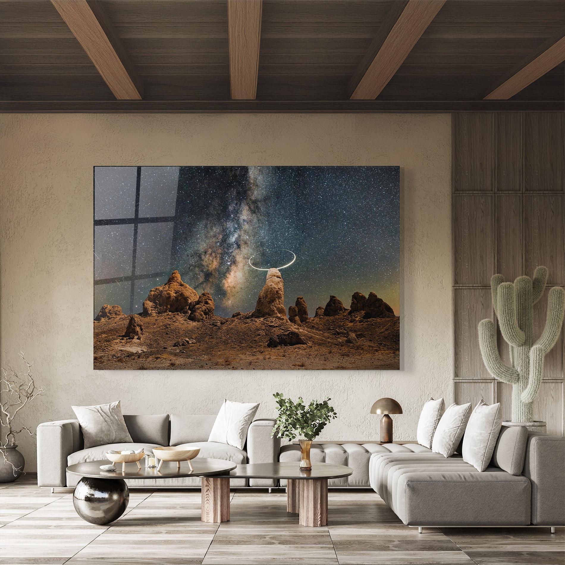 Tablou Sticla Galactic Stones mockup 8