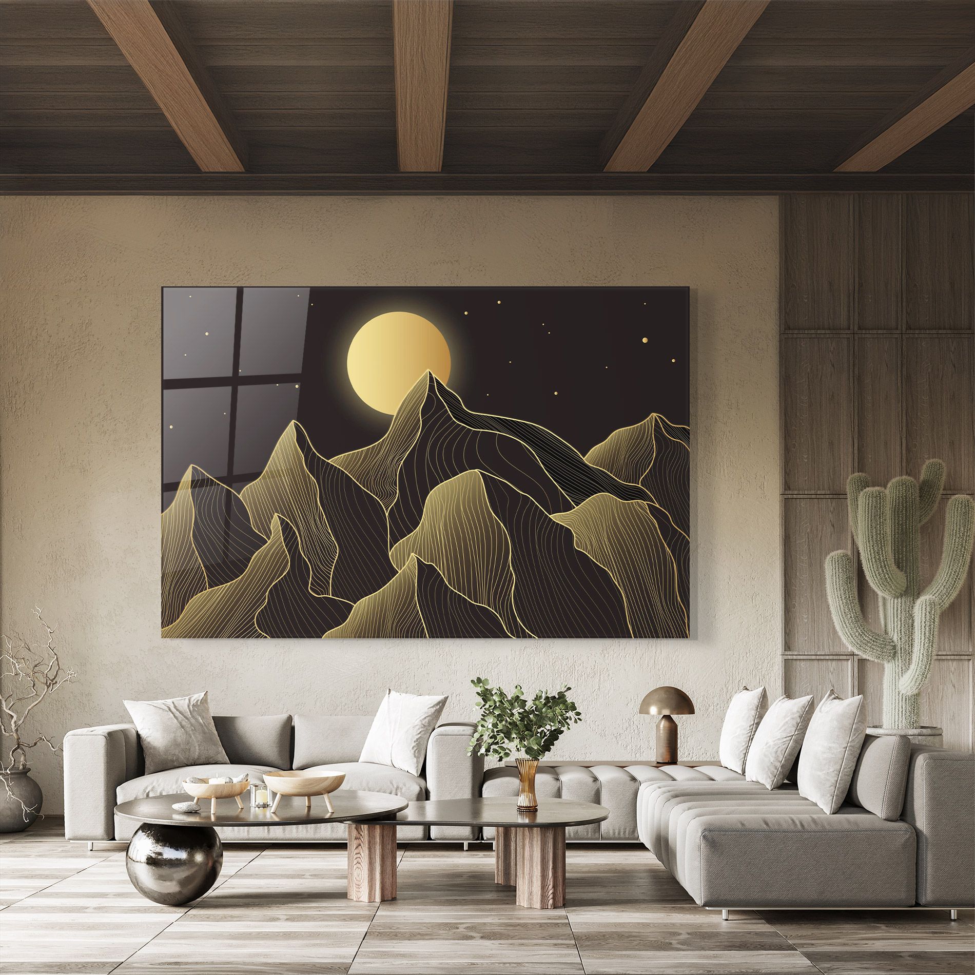 Gold Shiny Moon mockup 8