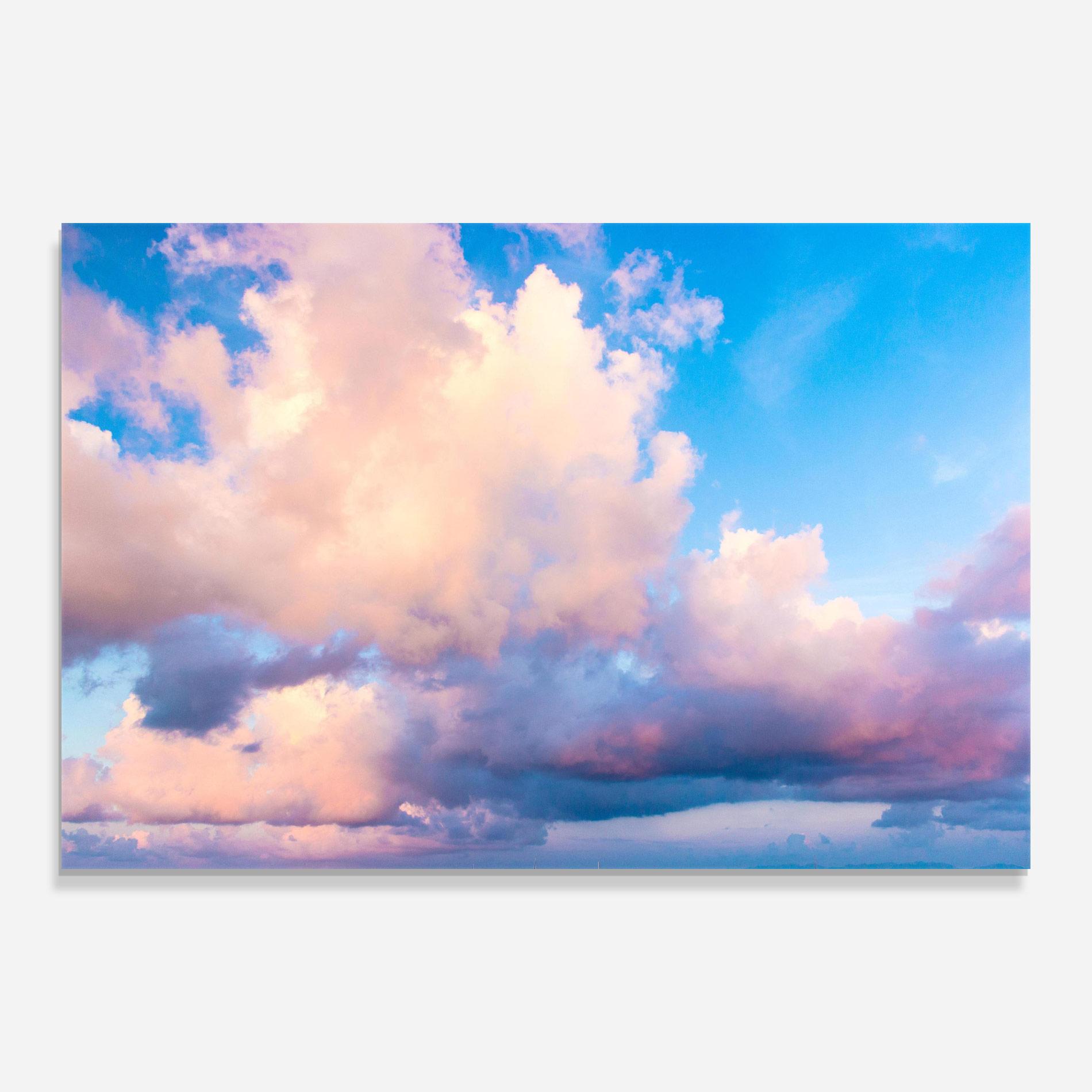 Tablou Sticla Dreamy Pink Clouds mockup 0