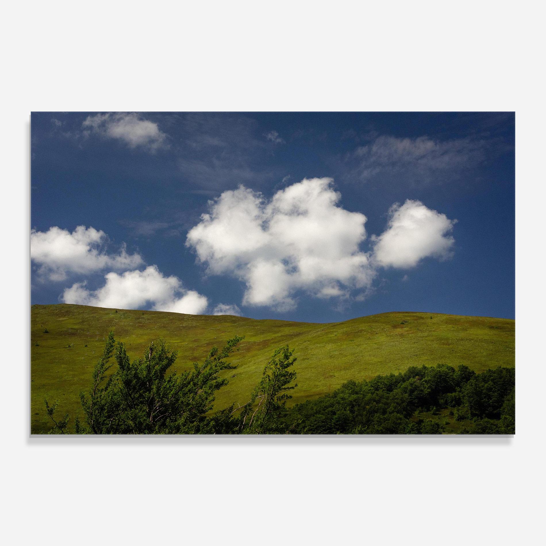 Tablou Sticla Grass View Cloud mockup 0