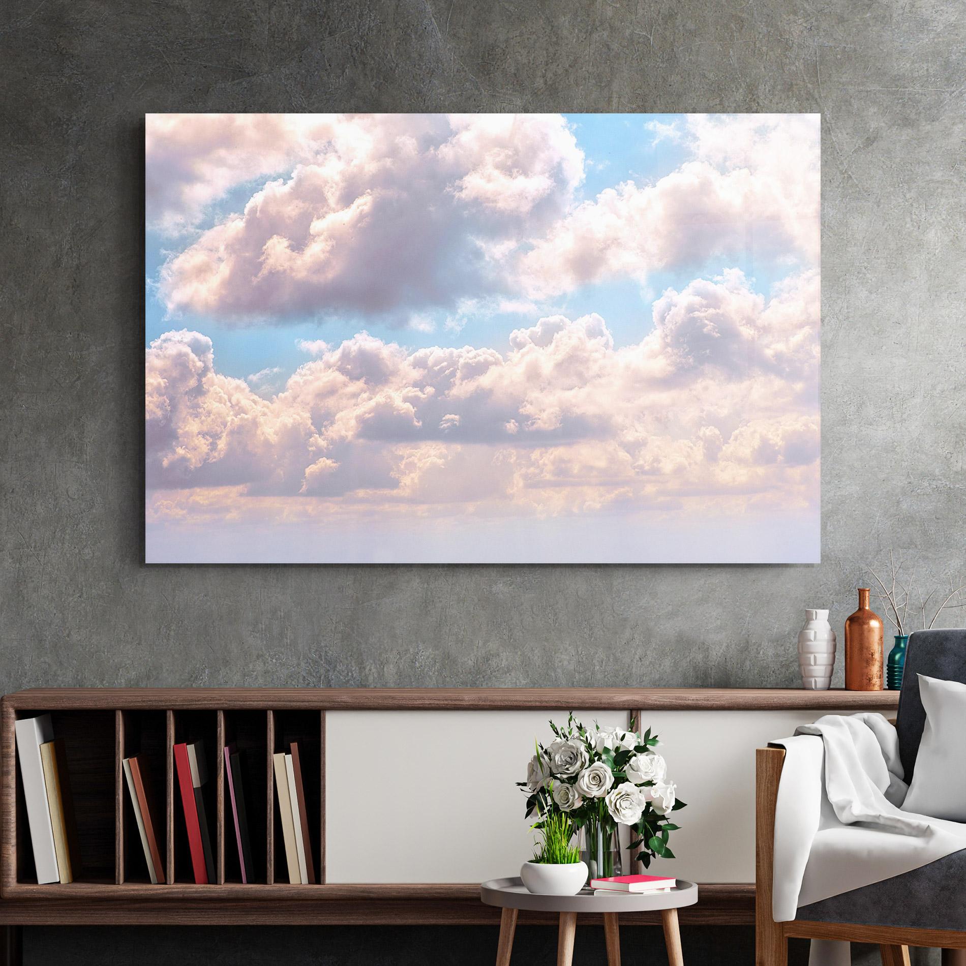 Tablou Sticla Dreamy Clouds mockup 2