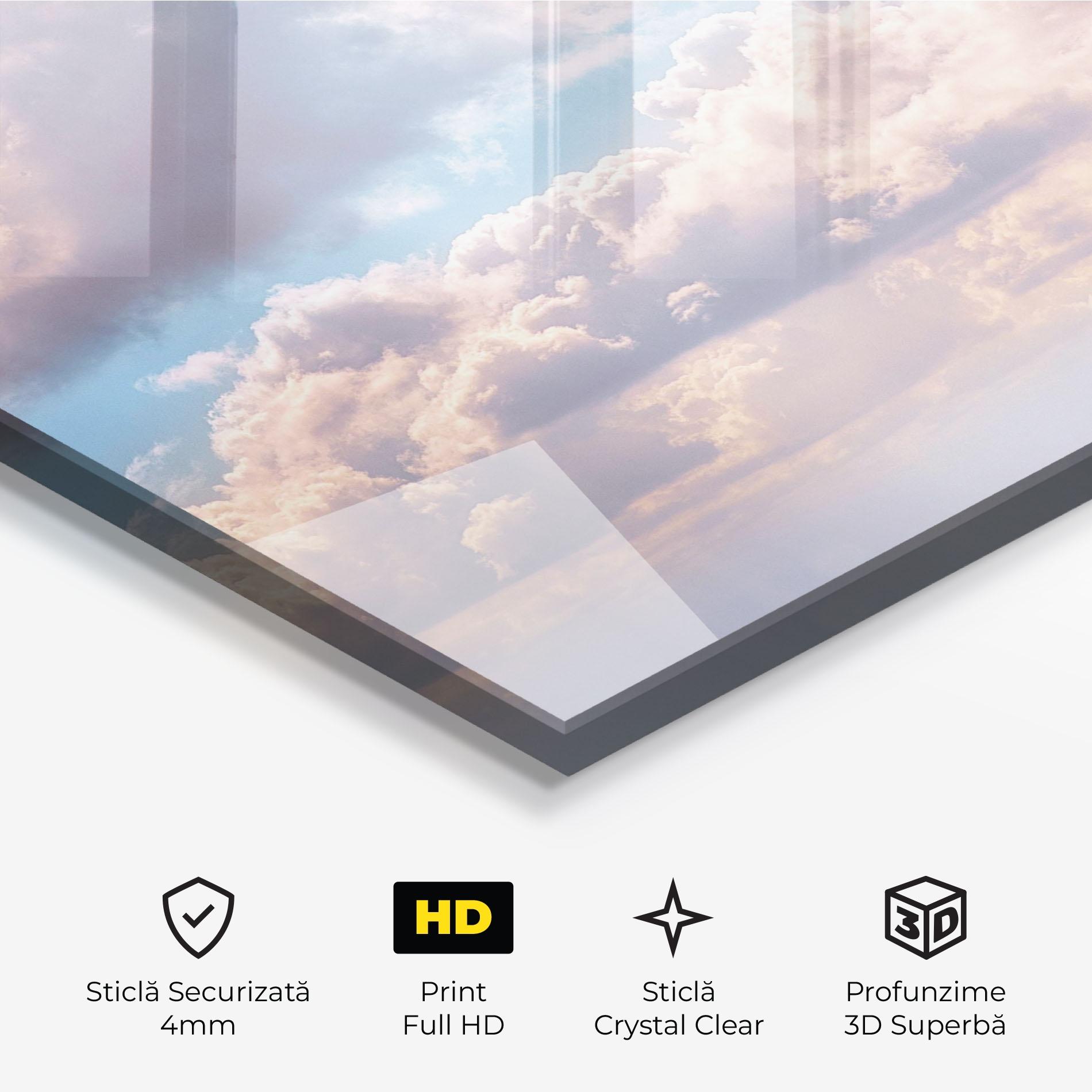 Tablou Sticla Dreamy Clouds mockup 3