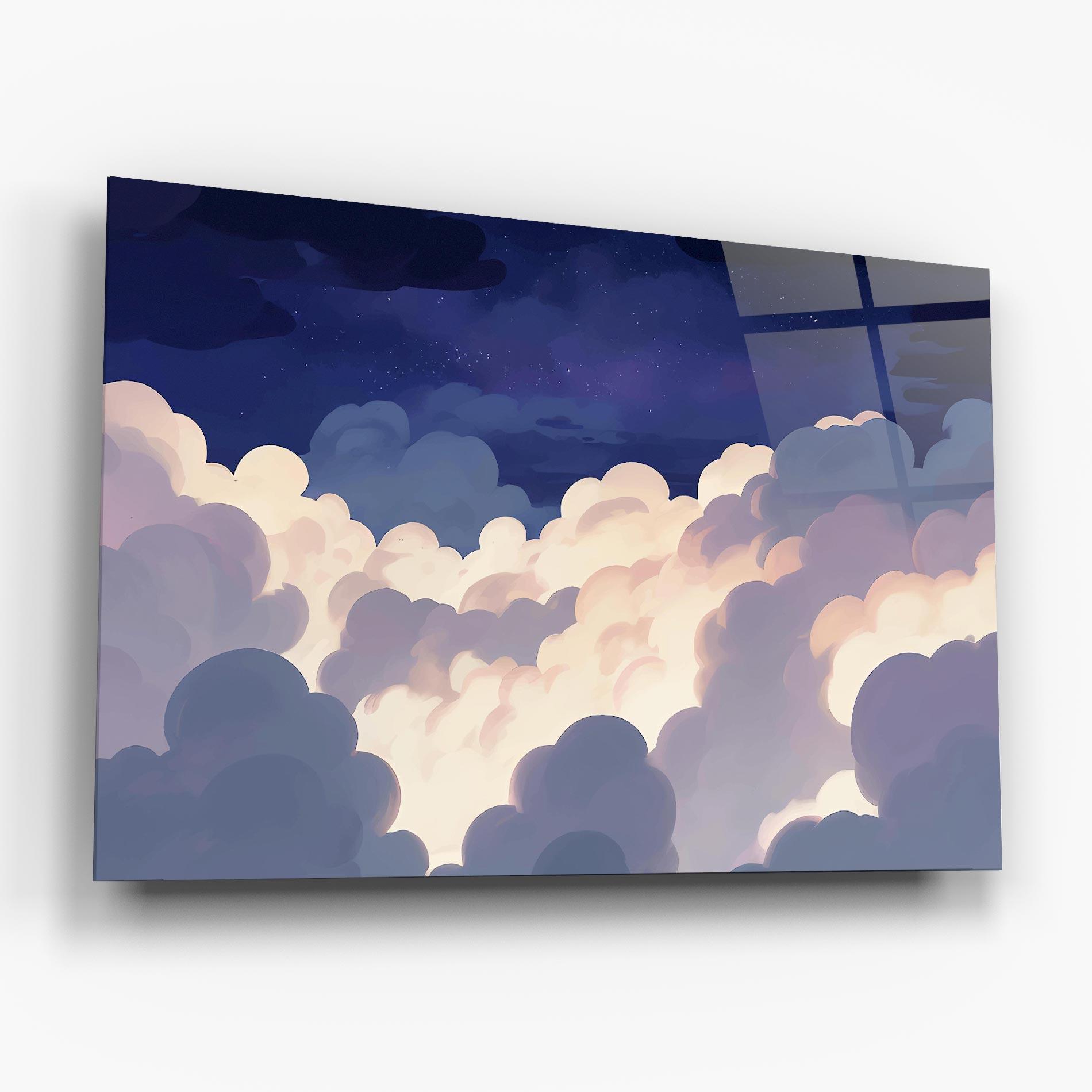 Tablou Sticla Cloud Art mockup 6