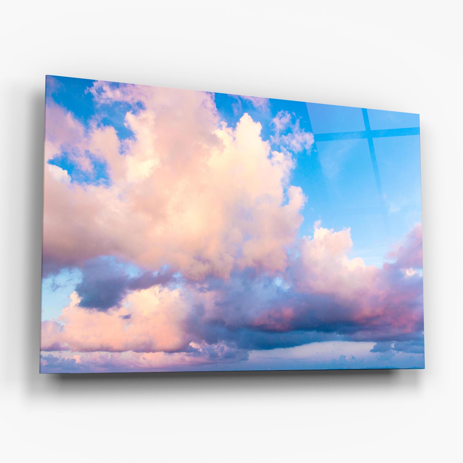 Tablou Sticla Dreamy Pink Clouds mockup 6
