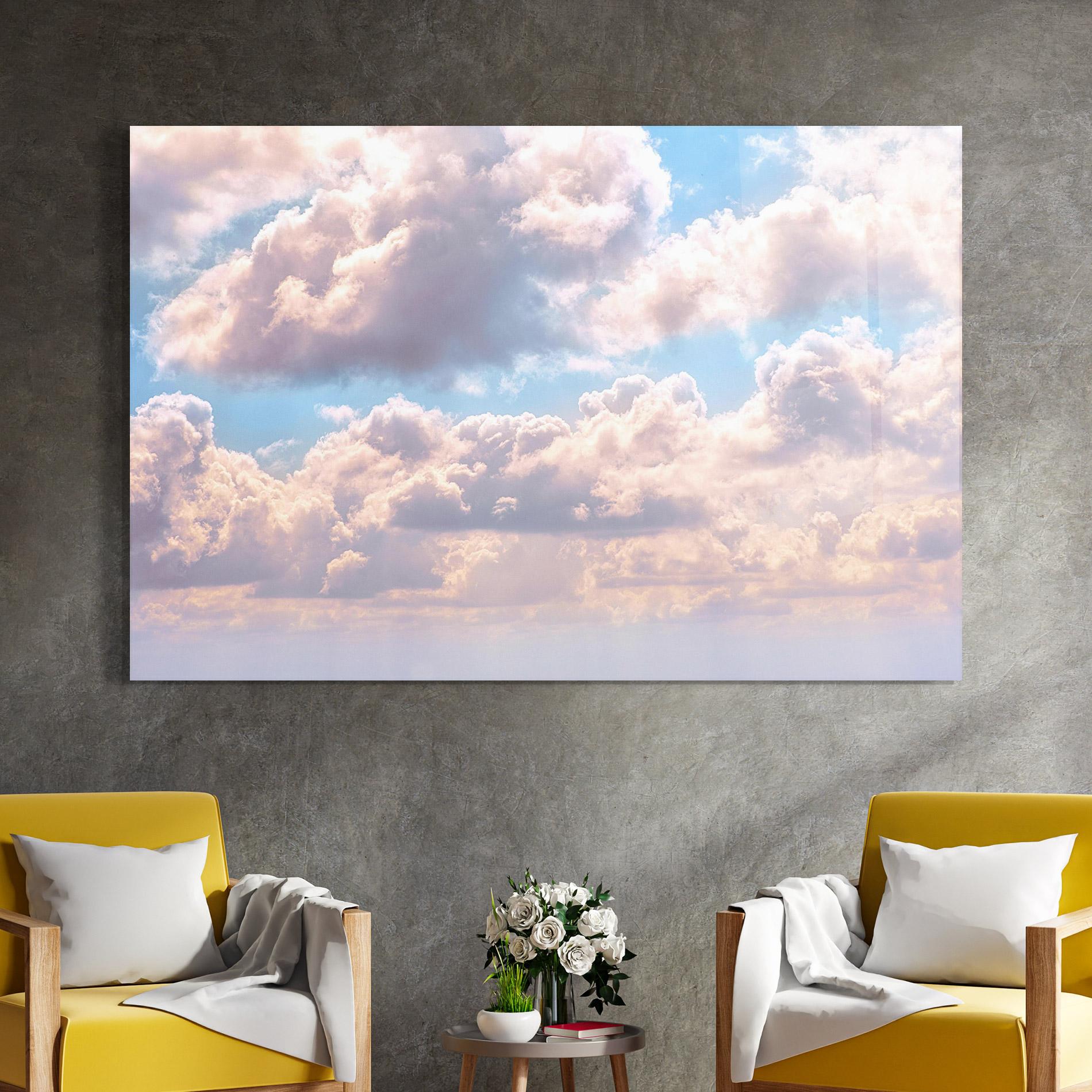 Tablou Sticla Dreamy Clouds mockup 4