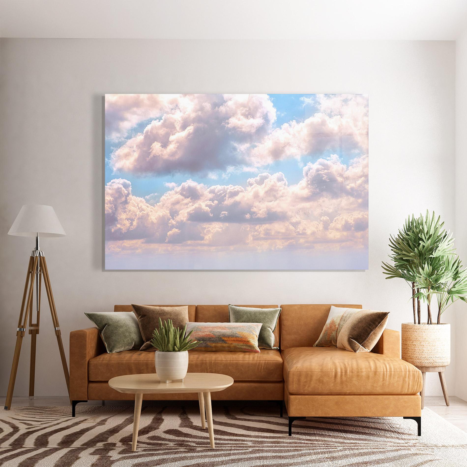 Tablou Sticla Dreamy Clouds mockup 7