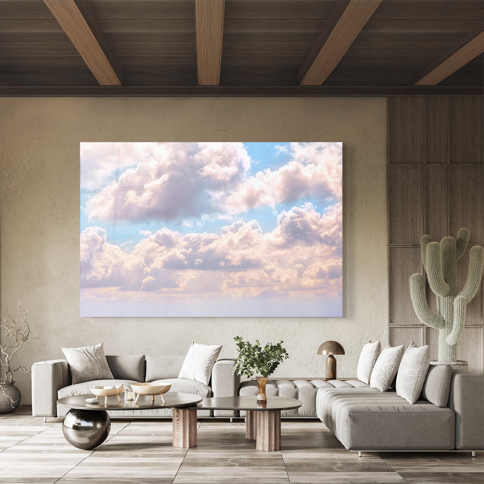 Tablou Sticla Dreamy Clouds mockup 8